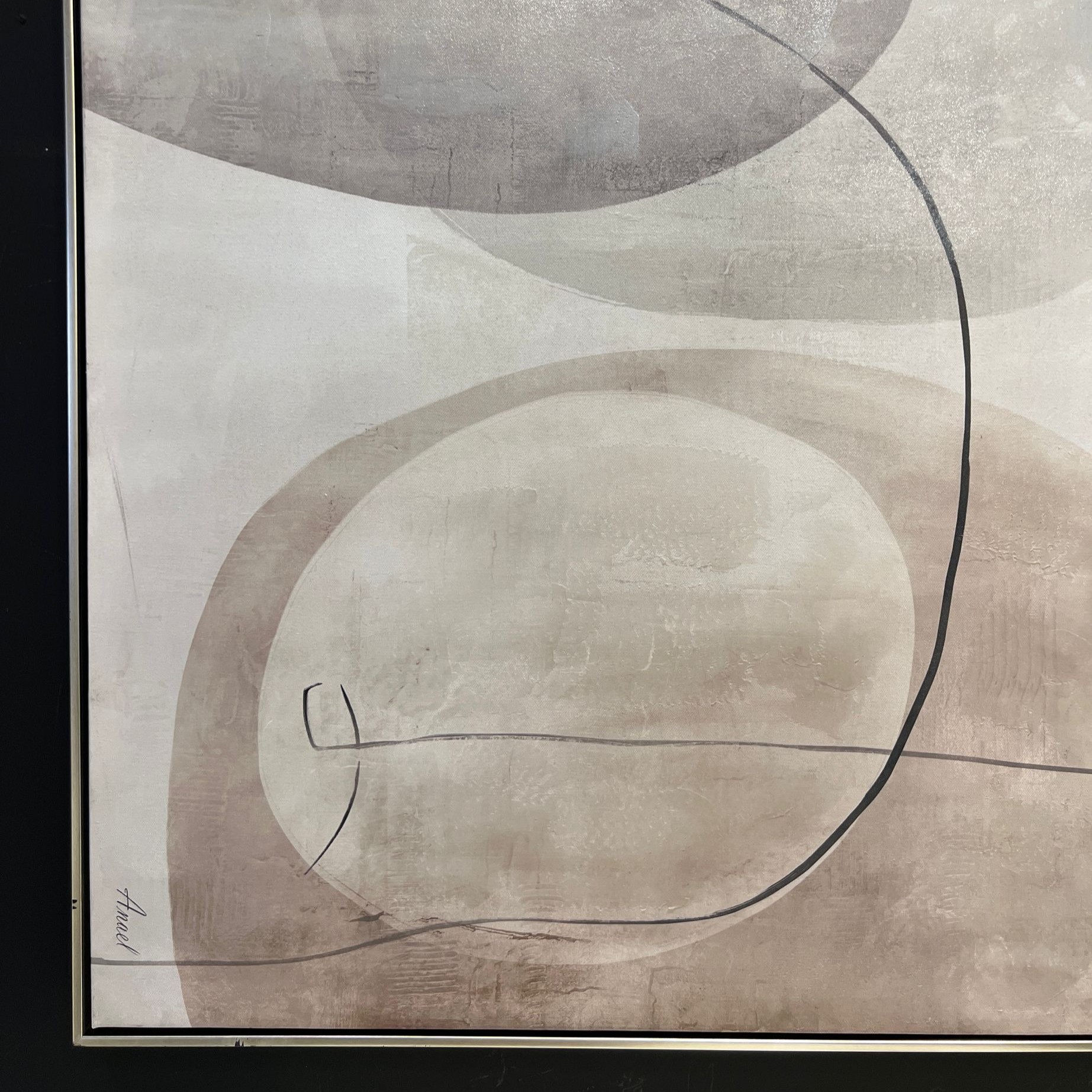 תמונה שמן אנאל צורות 120/80 בשילוב הדפסה עם מסגרת תמונה שמן אנאל צורות 120/80 בשילוב הדפסה עם מסגרת