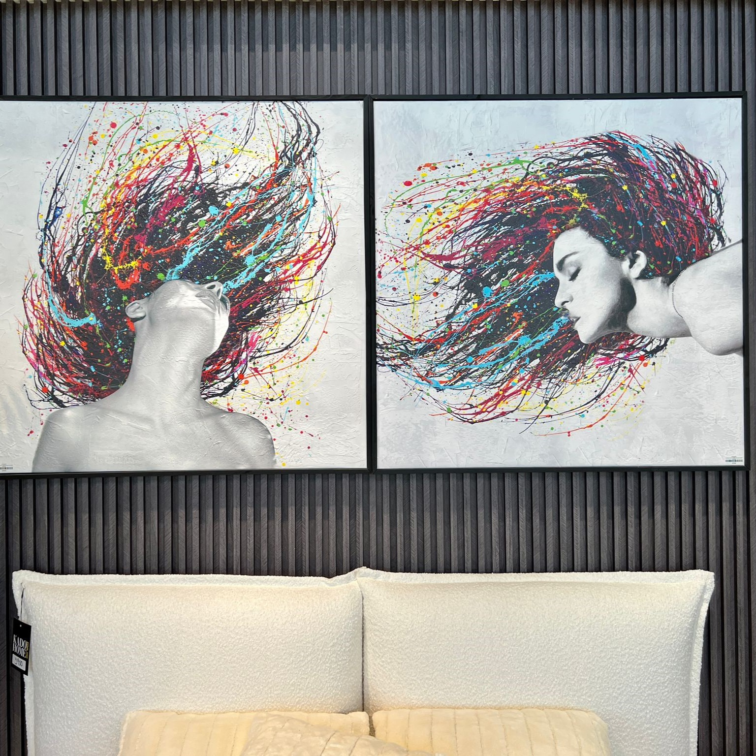 תמונת שמן אנאל אישה צבעונית בשילוב הדפסה עם מסגרת 100/100 תמונת שמן אנאל אישה צבעונית בשילוב הדפסה עם מסגרת 100/100