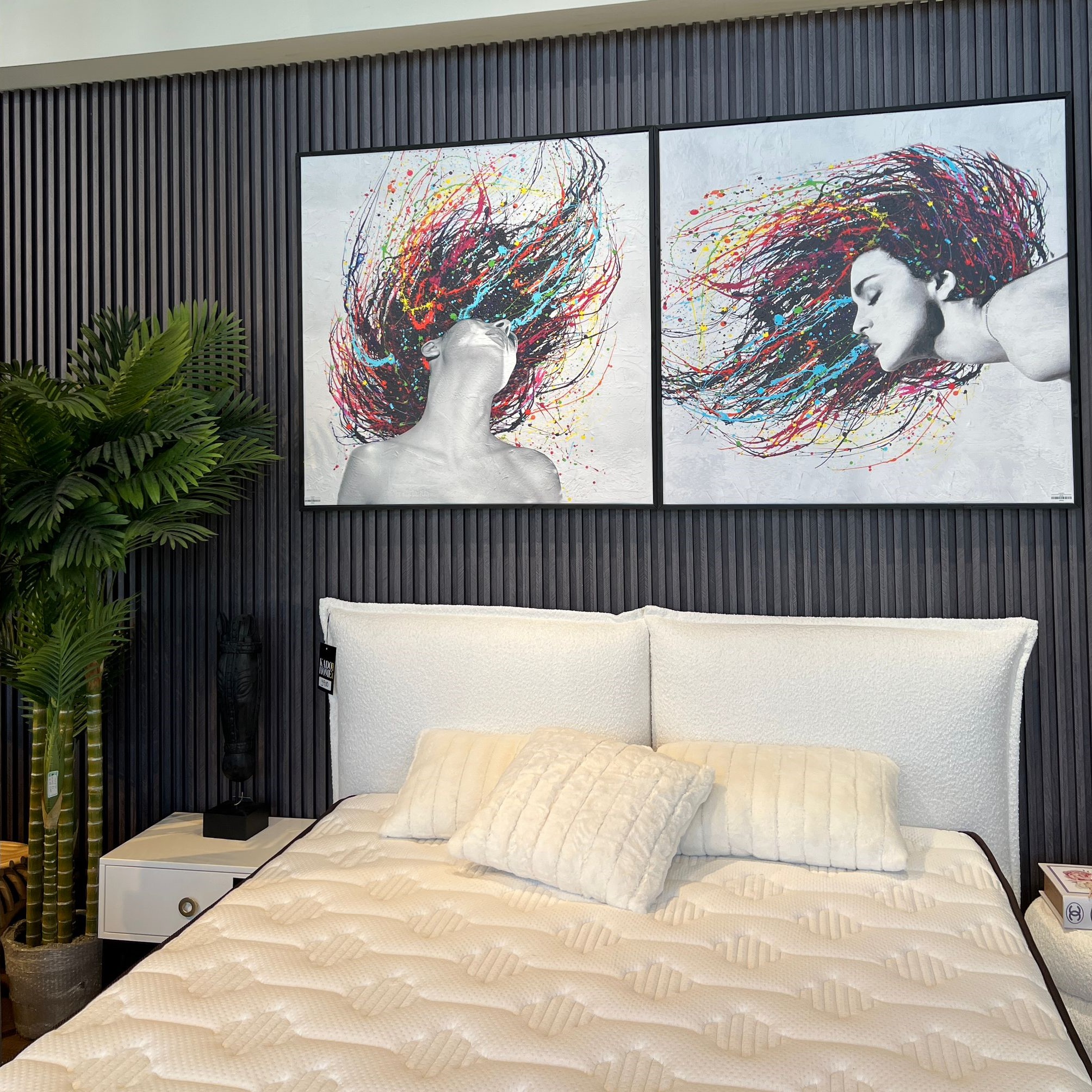 תמונת שמן אנאל אישה צבעונית בשילוב הדפסה עם מסגרת 100/100 תמונת שמן אנאל אישה צבעונית בשילוב הדפסה עם מסגרת 100/100