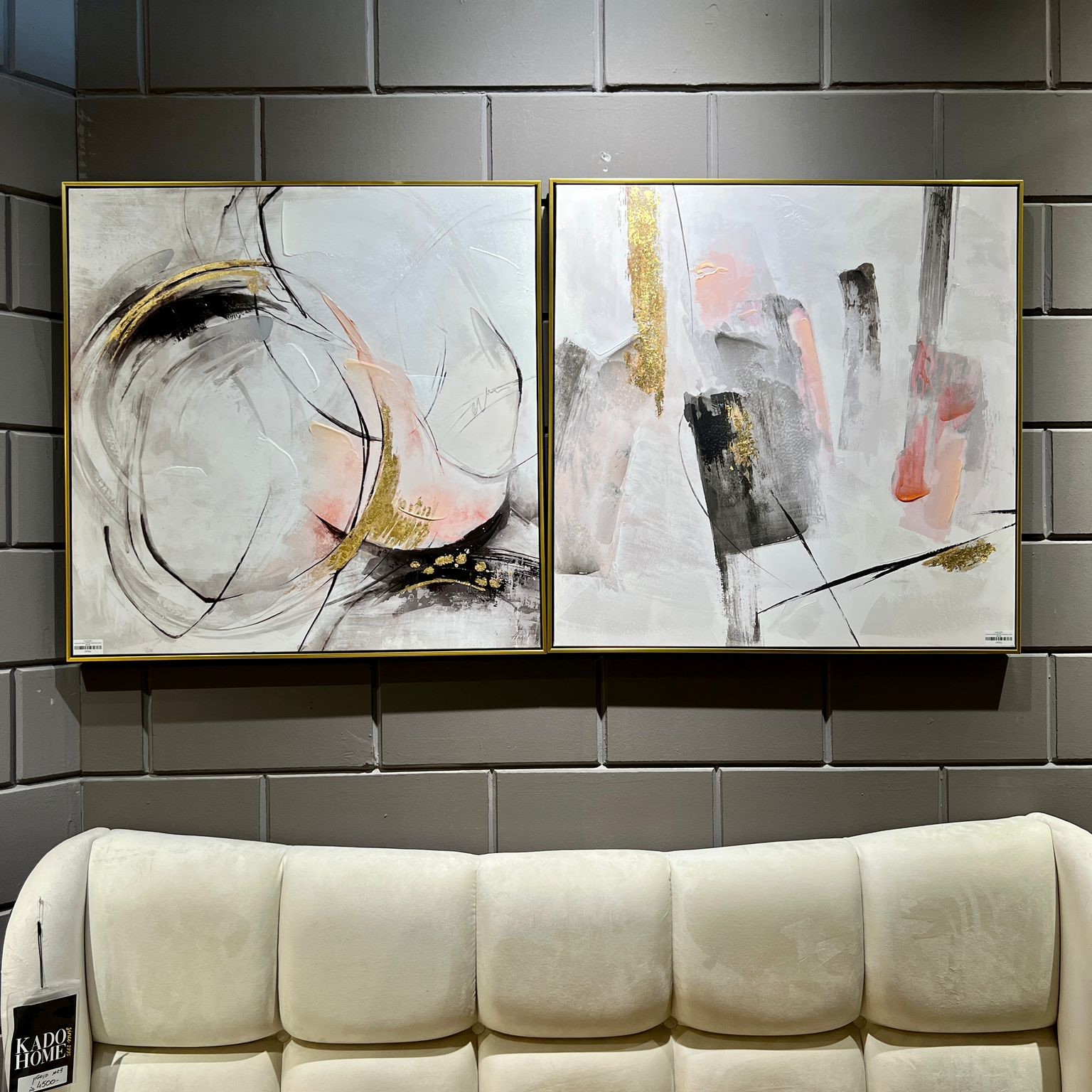 תמונת שמן אנאל ורוד זהב צבעים בשילוב הדפסה עם מסגרת 80/80 תמונת שמן אנאל ורוד זהב צבעים בשילוב הדפסה עם מסגרת 80/80