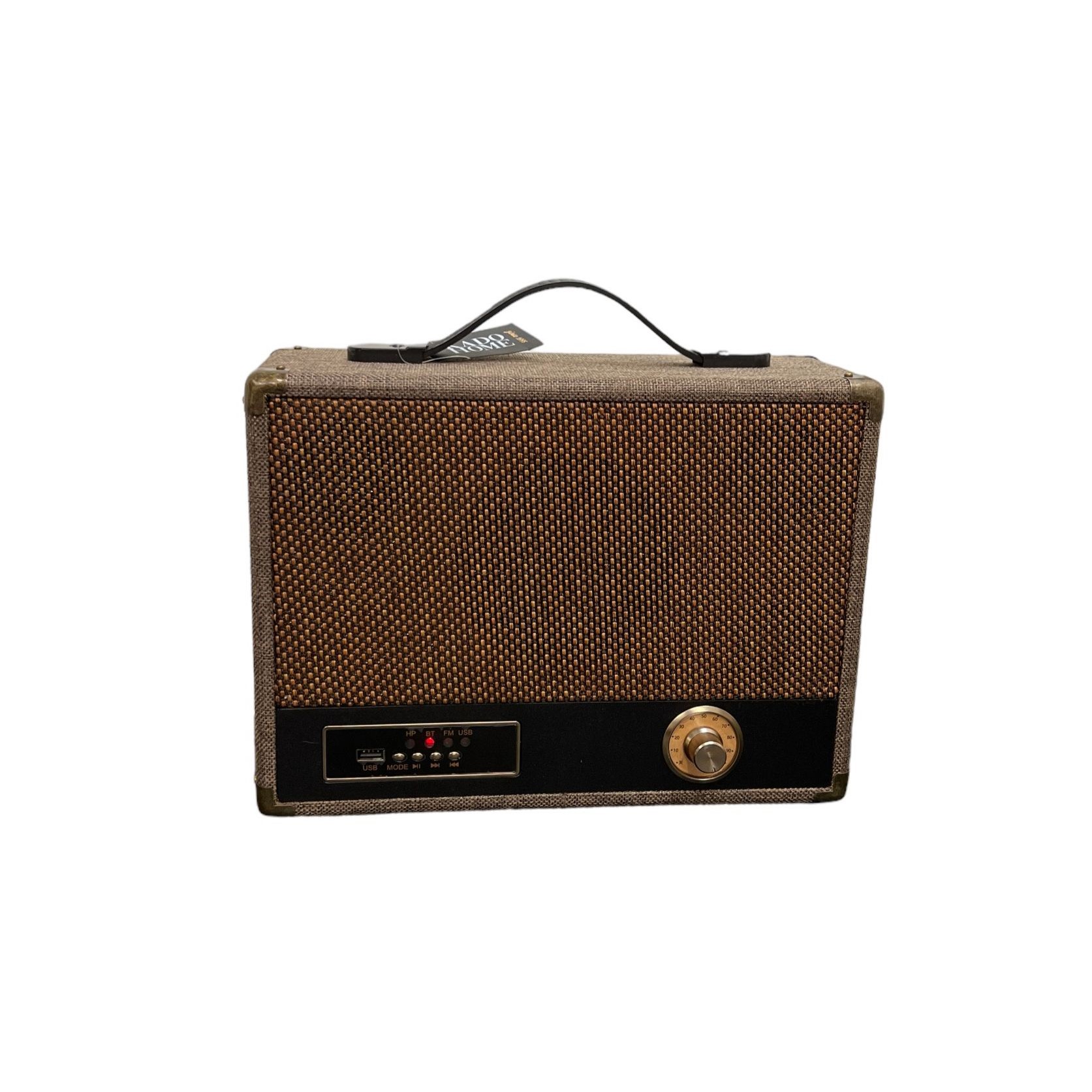 רדיו וינטג חום עם ידית דגם איקו רדיו וינטג חום עם ידית דגם איקו