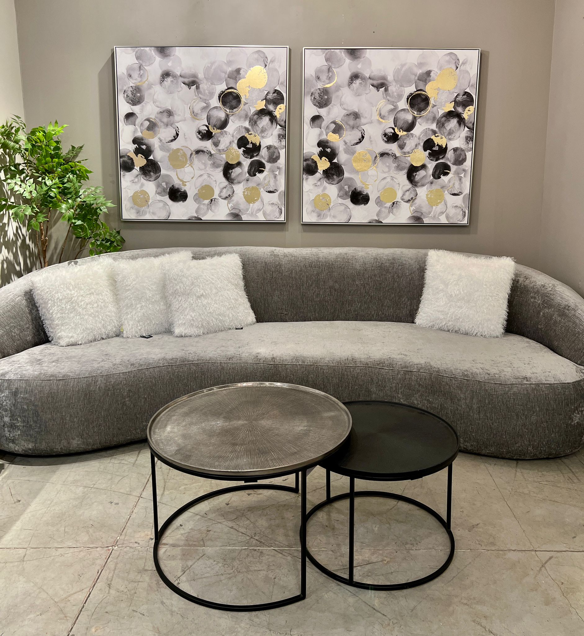 תמונה שמן עיגולים קטנים בשילוב הדפסה אנאל עם מסגרת תמונה שמן עיגולים קטנים בשילוב הדפסה אנאל עם מסגרת