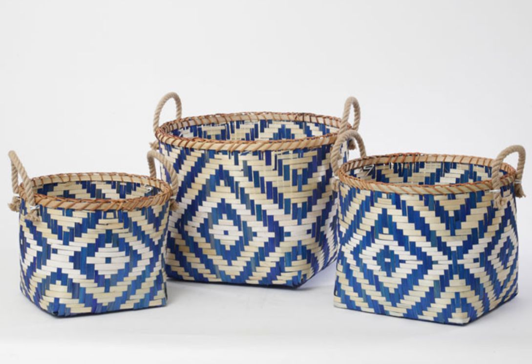 גולי סט 3 סלסלות במבוק