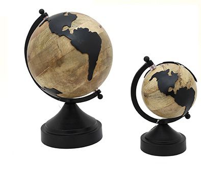 גלובוס עץ שחור