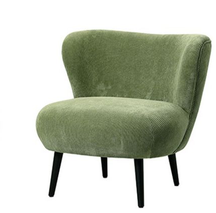 כורסא מעוצבת בד קורדרוי ירוק מנטה ליזה