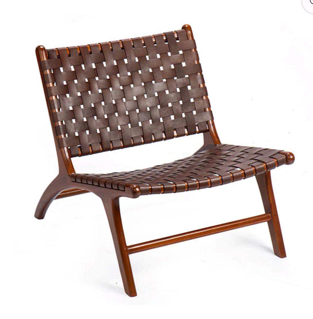 כורסא סוהו עור בראון