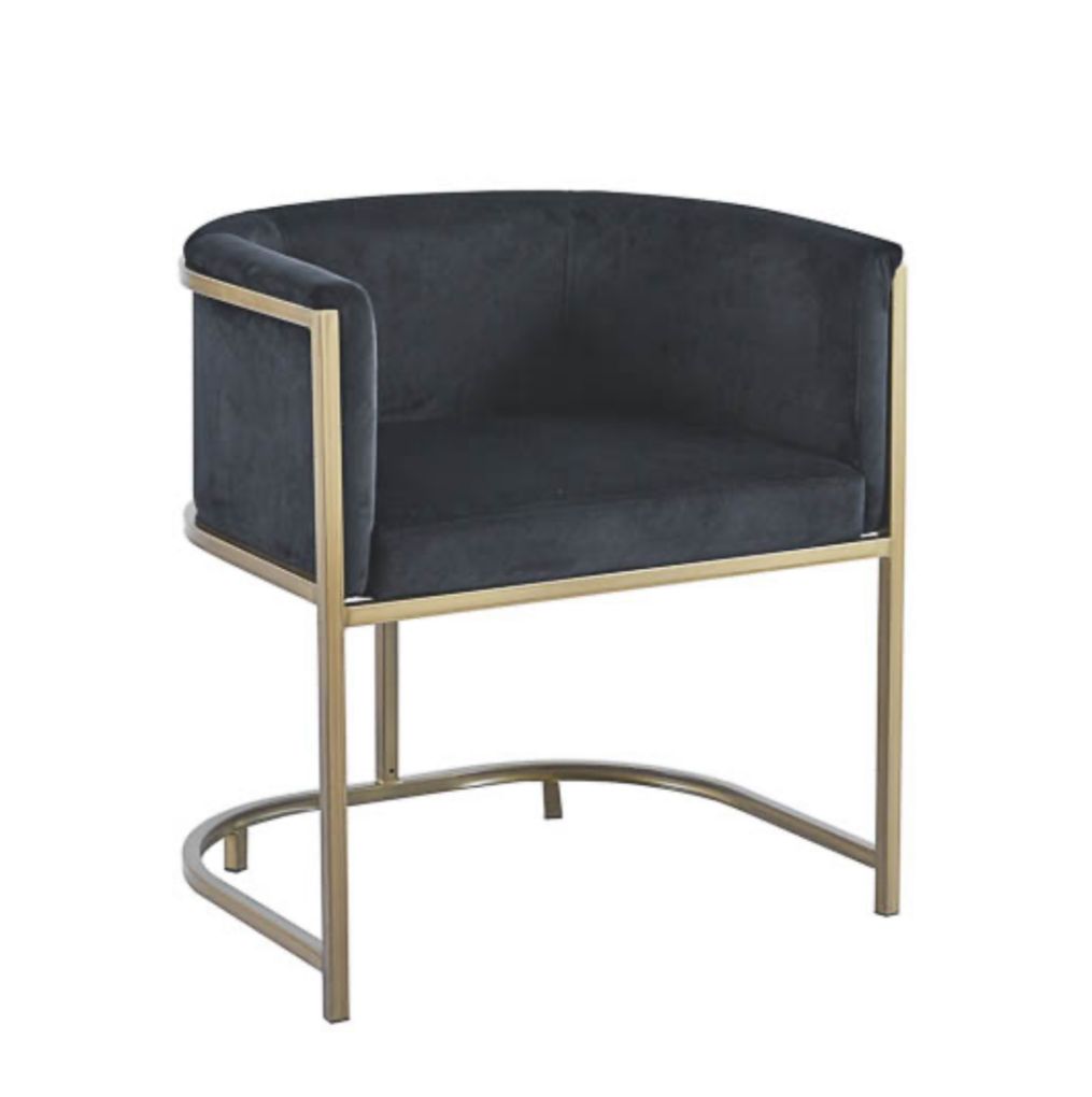 כיסא VELVET BLACK MILANO גולי