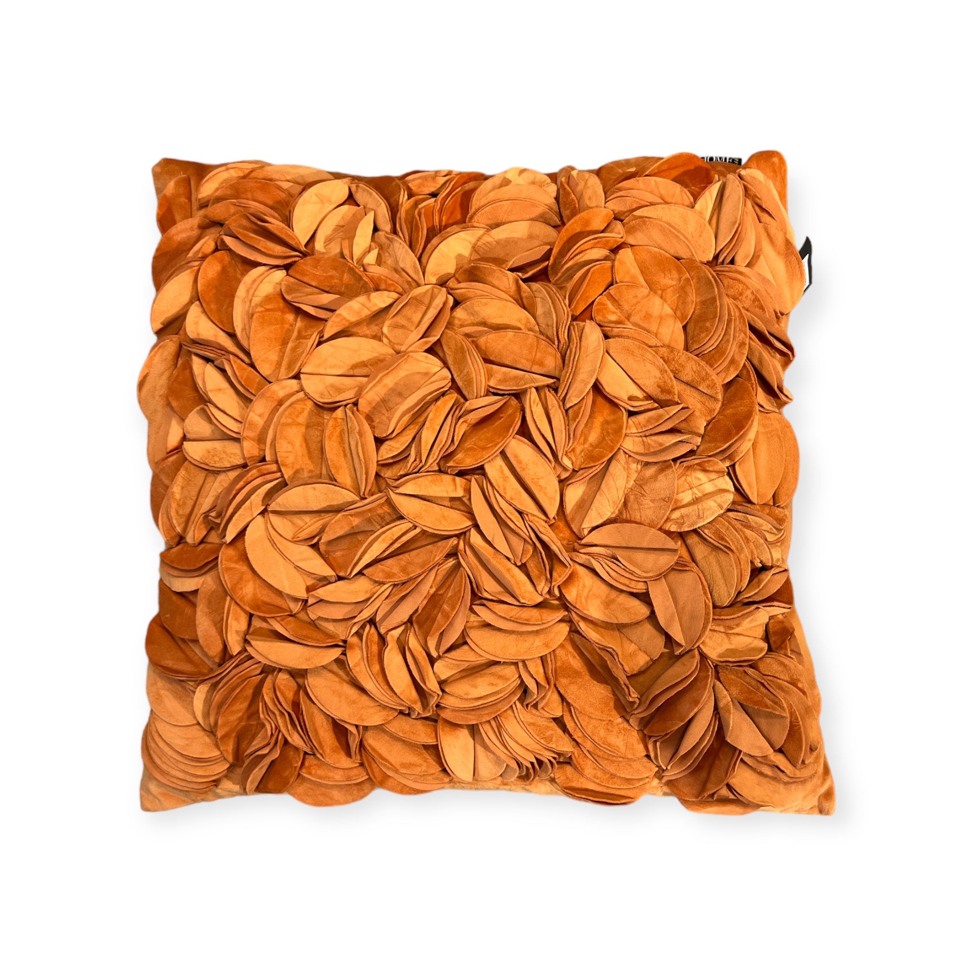 כרית מרובעת פרחים כתום עמוק דגם איקו כרית מרובעת פרחים כתום עמוק דגם איקו