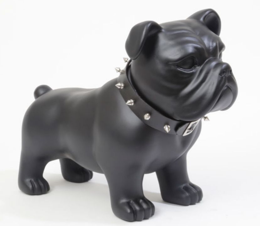 פסל בולדוג MULDER שחור גולי