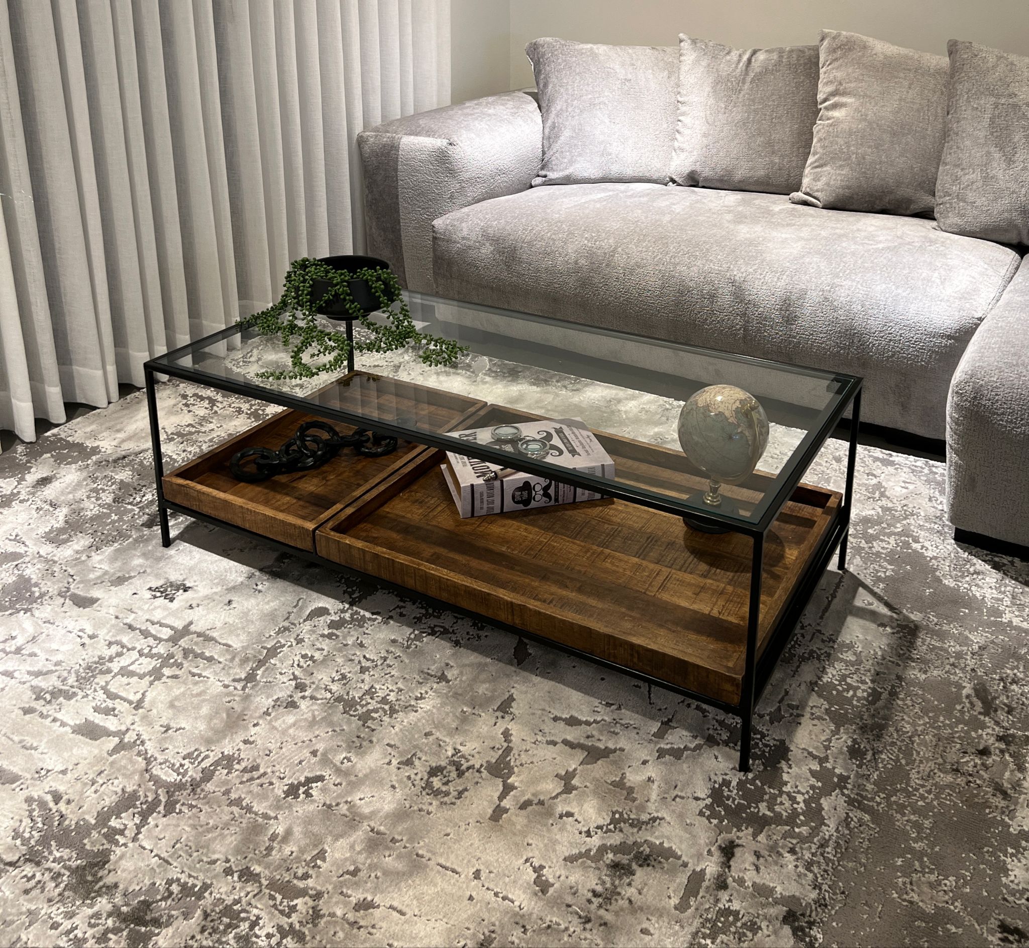 קופי טייבל בלאק ווד טריי קופי טייבל בלאק ווד טריי