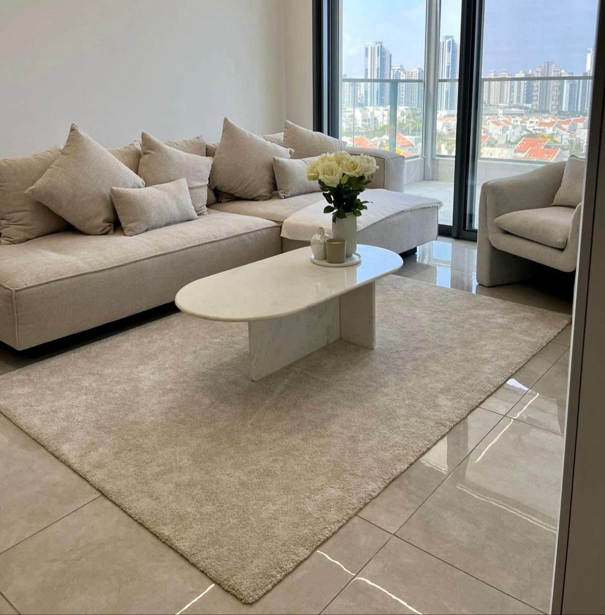 שולחן מרבל סוהו לבן