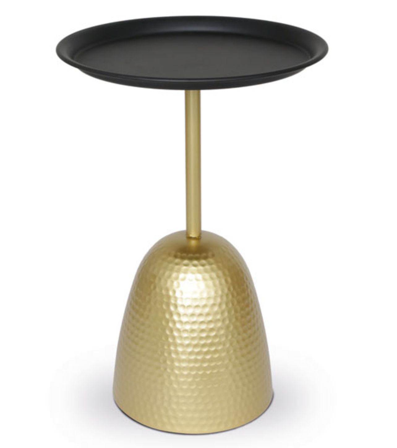 שולחן צד מתכת בצבע שחור זהב שולחן צד מתכת בצבע שחור זהב