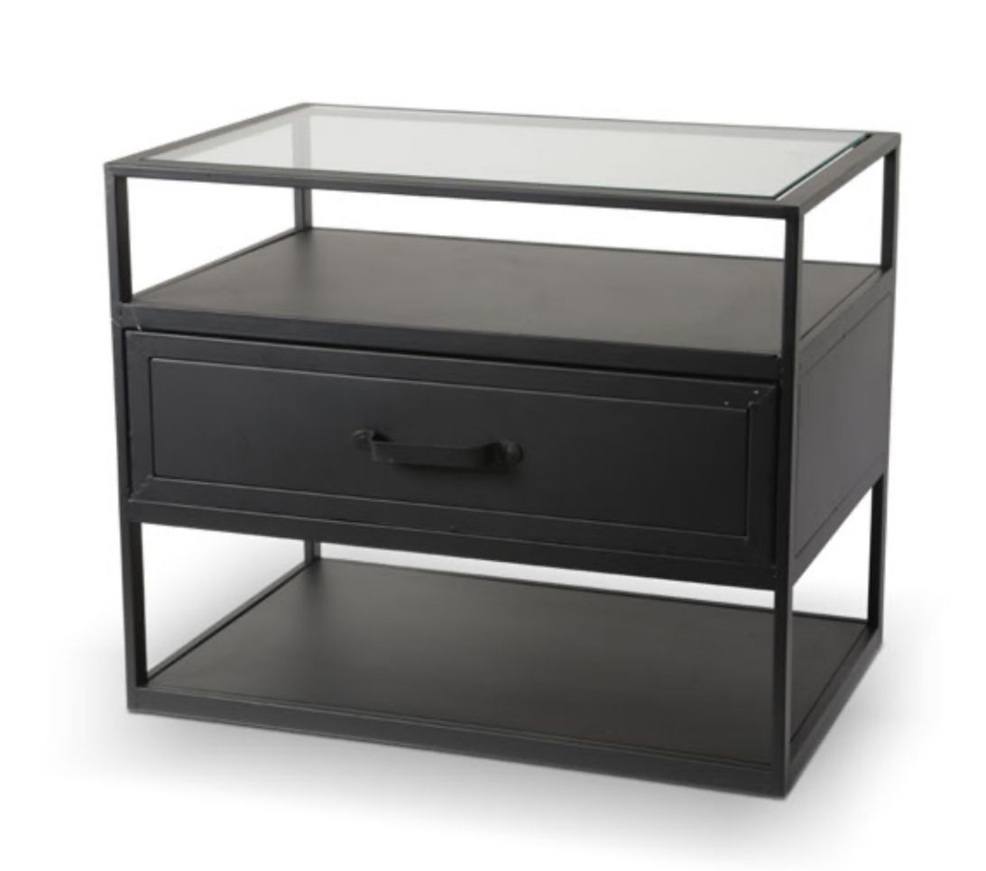 שידת צד מתכת עם מגירה שידת צד מתכת עם מגירה