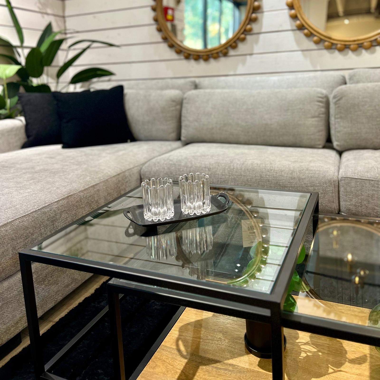 פמוט זכוכית פסים כוס דגם איקו פמוט זכוכית פסים כוס דגם איקו