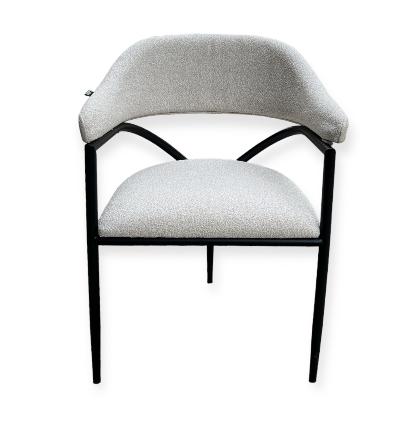 כסא פינת אוכל בלה דגם קימי רגליים שחור בוקלה בז שמנת כסא פינת אוכל בלה דגם קימי רגליים שחור בוקלה בז שמנת