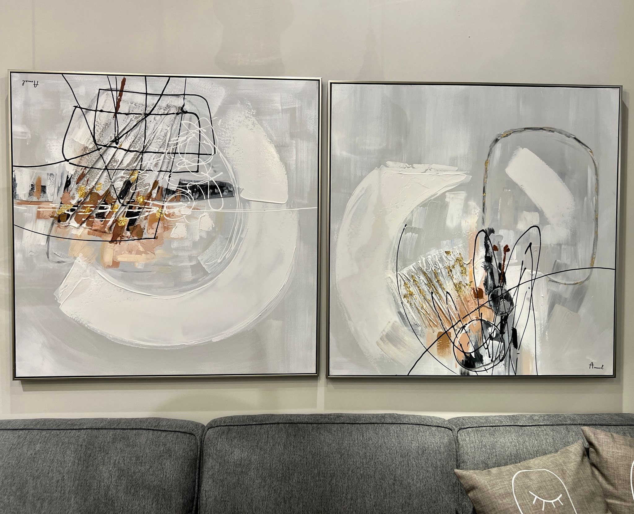 תמונת שמן עבודת יד רקע בהיר בשילוב הדפסה אנאל עם מסגרת 100/100 תמונת שמן עבודת יד רקע בהיר בשילוב הדפסה אנאל עם מסגרת 100/100