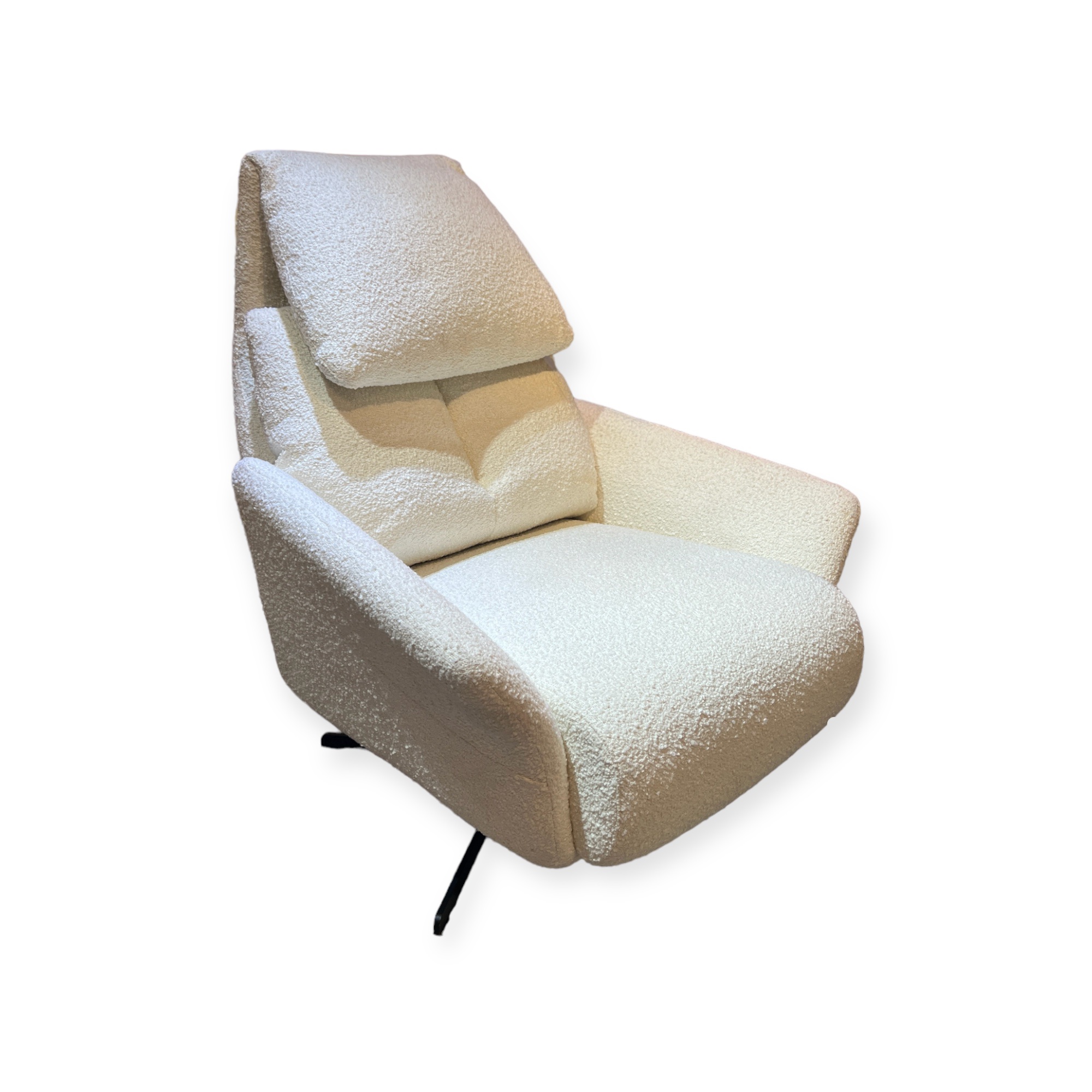 כורסא נפתחת רילקס דגם קימי בד בוקלה שמנת כורסא נפתחת רילקס דגם קימי בד בוקלה שמנת