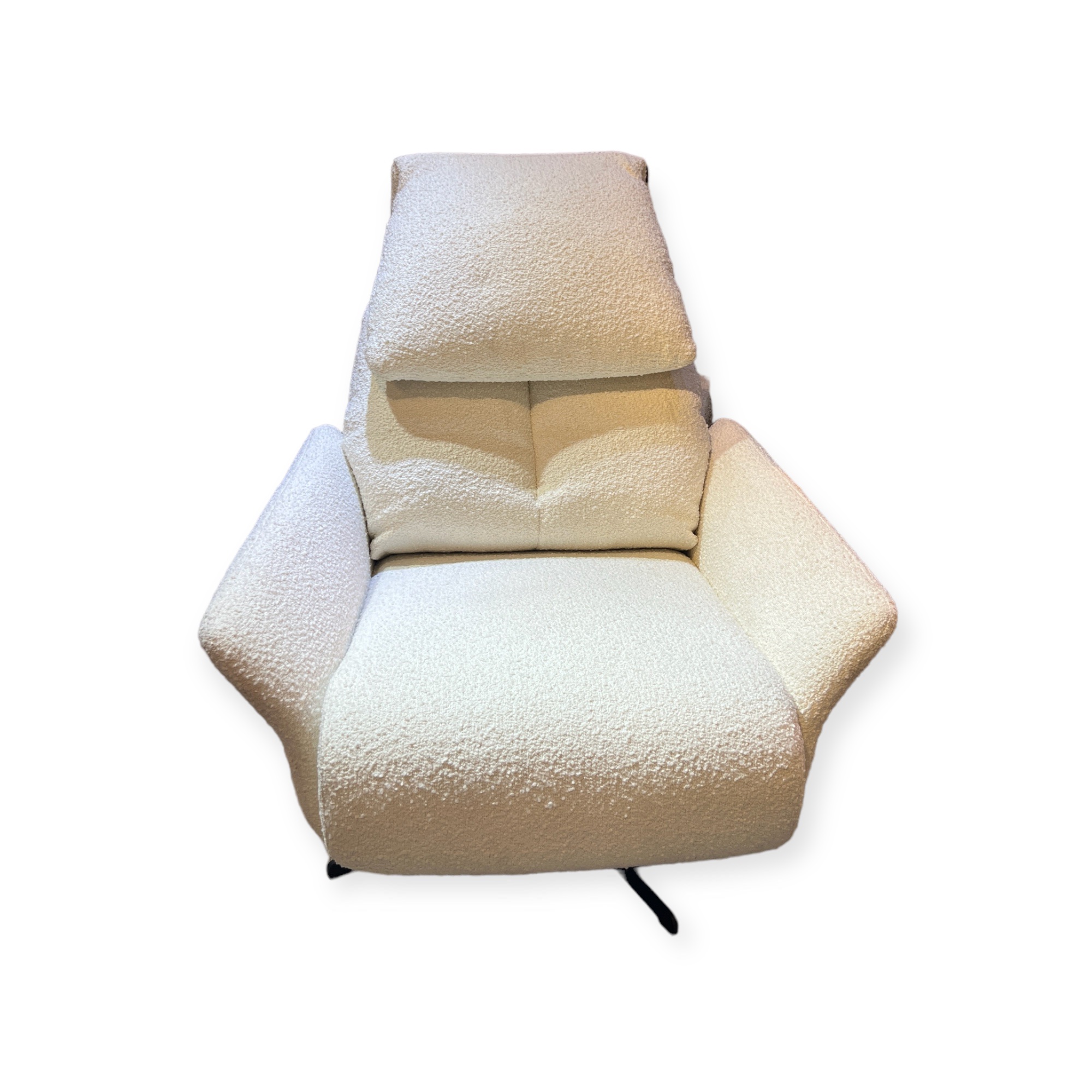 כורסא נפתחת רילקס דגם קימי בד בוקלה שמנת כורסא נפתחת רילקס דגם קימי בד בוקלה שמנת