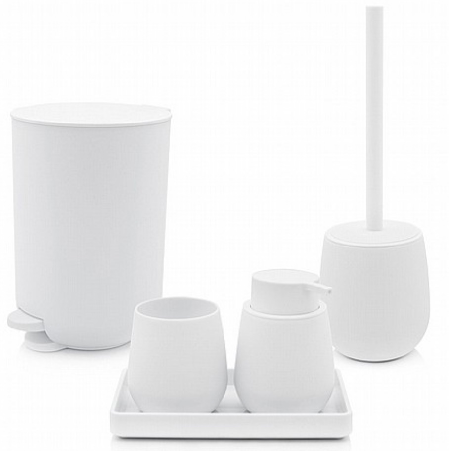 סט אמבטיה לבן דגם אליס סט אמבטיה לבן דגם אליס