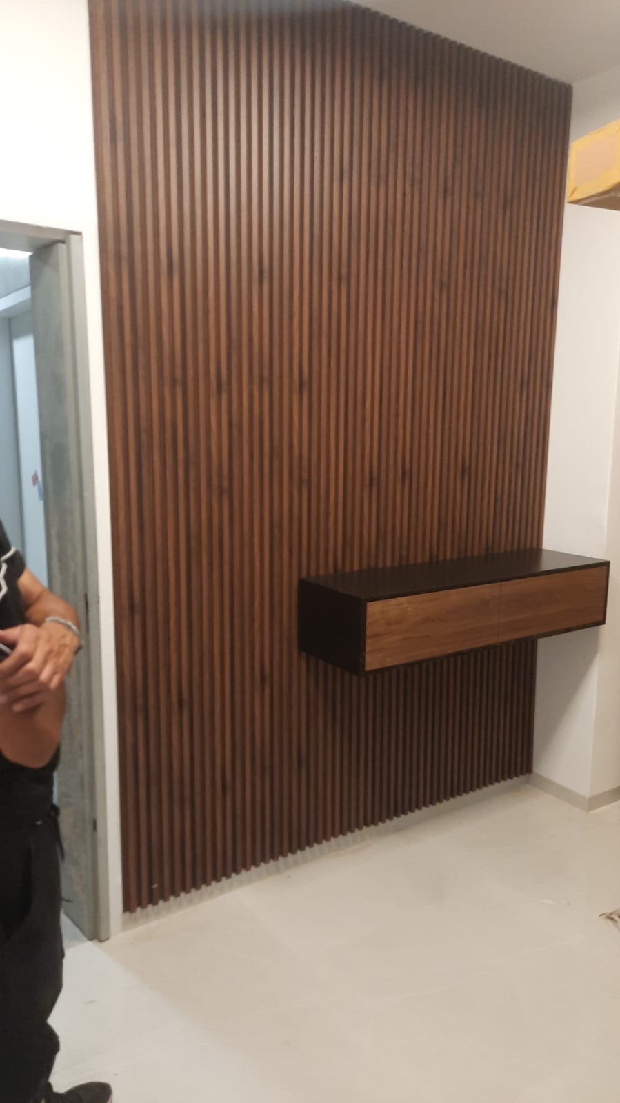 חיפוי קיר פסים פולימרי אגוז אמריקאי photo number 12