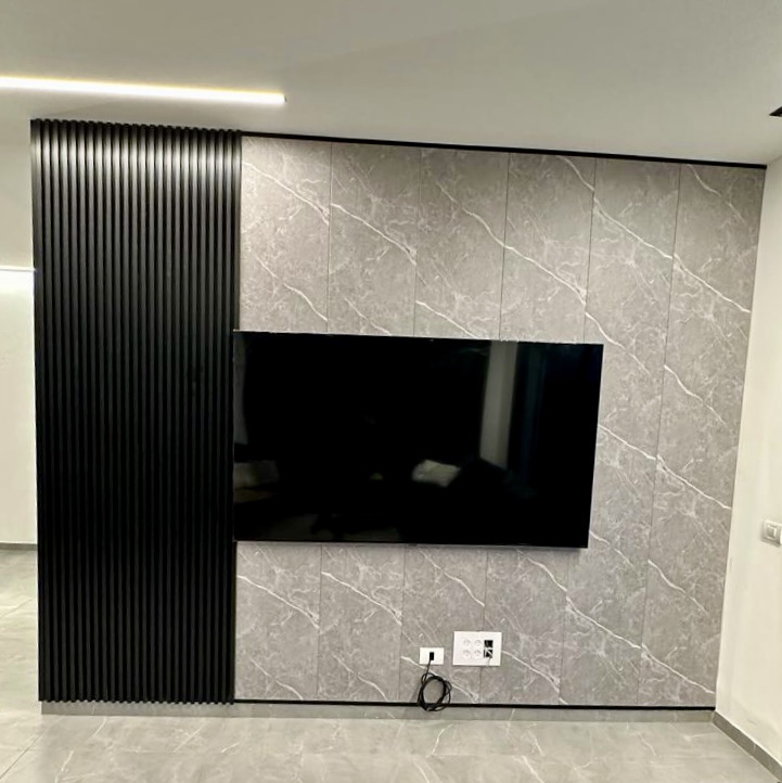 חיפוי קיר פולימרי שחור חלק photo number 5