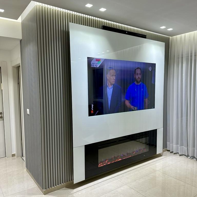 חיפוי קיר פסים פולימרי אפור בטון M2038-94 במבצע! חיפוי קיר פסים פולימרי אפור בטון M2038-94 במבצע!