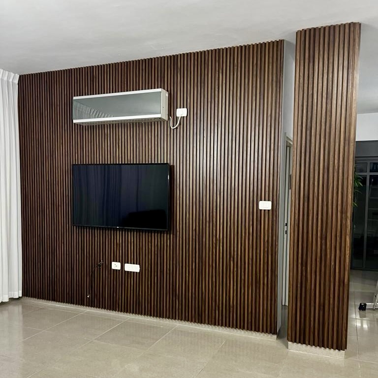 חיפוי קיר פסים פולימרי אגוז אמריקאי photo number 6