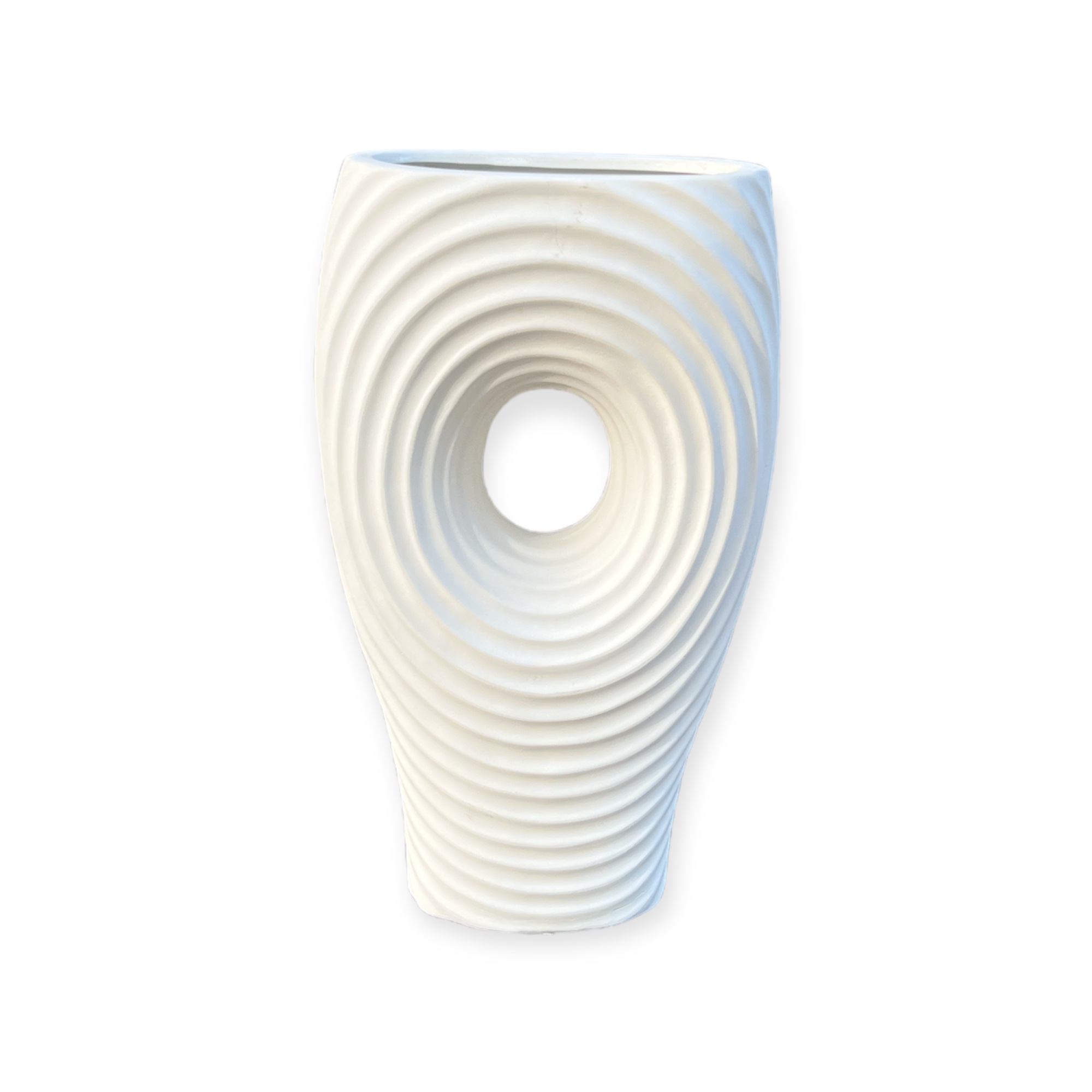 כד קרמיקה לבן שטוח גבוה חור עגול דגם אליס כד קרמיקה לבן שטוח גבוה חור עגול דגם אליס