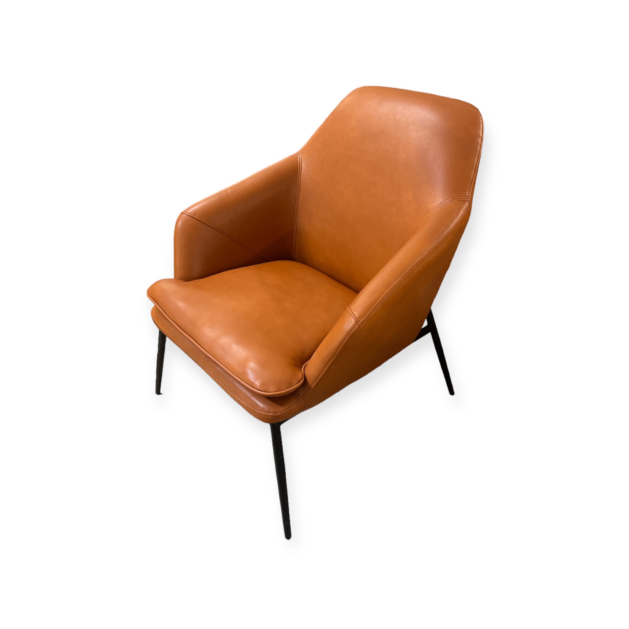 כורסא יוקרתית דמוי עור חום דגם רובי כורסא יוקרתית דמוי עור חום דגם רובי