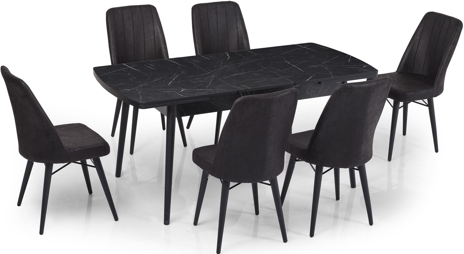 פינת אוכל דגם ויקטוריה + 4 כיסאות פינת אוכל דגם ויקטוריה + 4 כיסאות