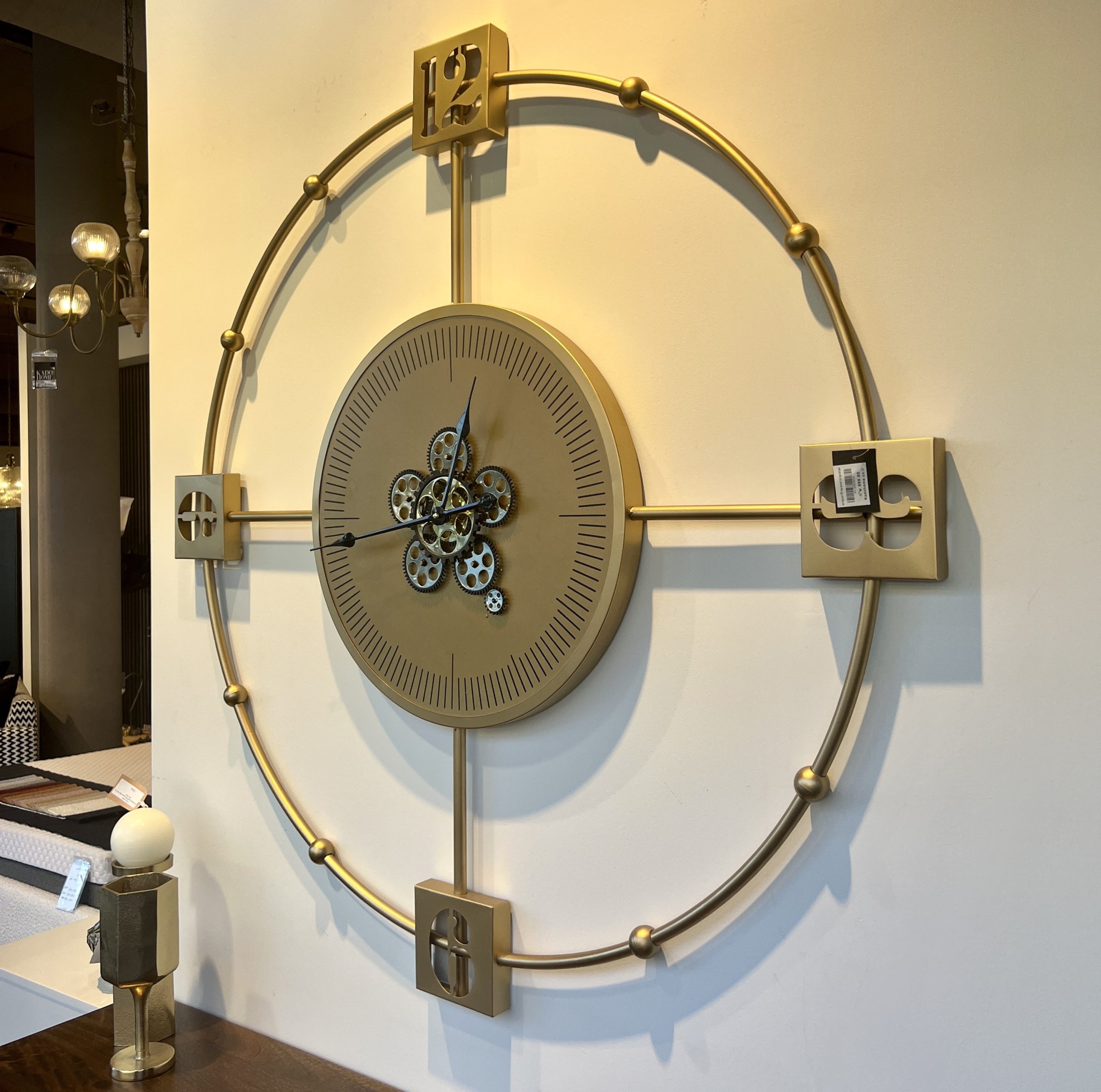 שעון לובי ענק זהב דגם איקו