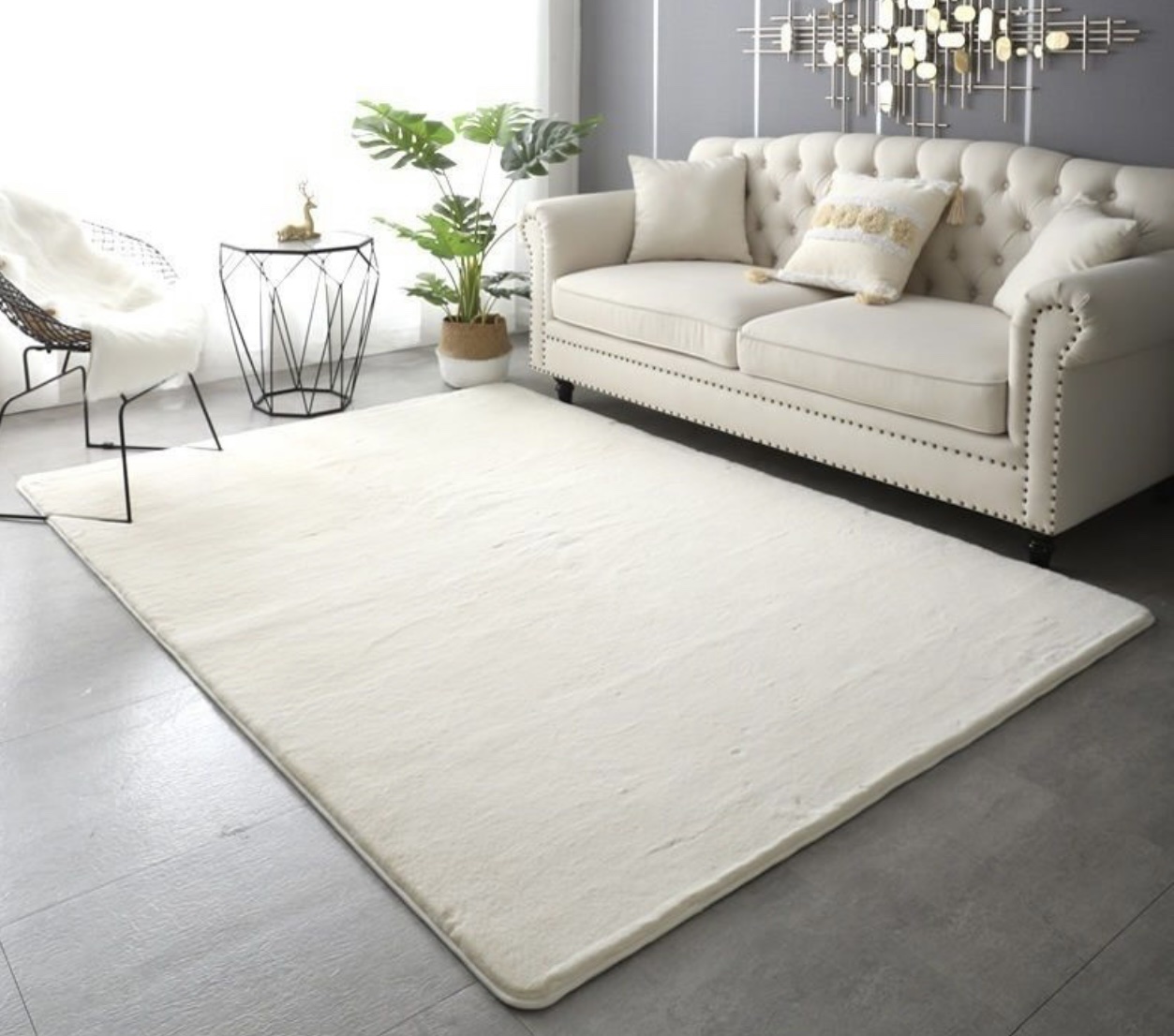 שטיח פרווה שמנת דגם אסף שטיח פרווה שמנת דגם אסף