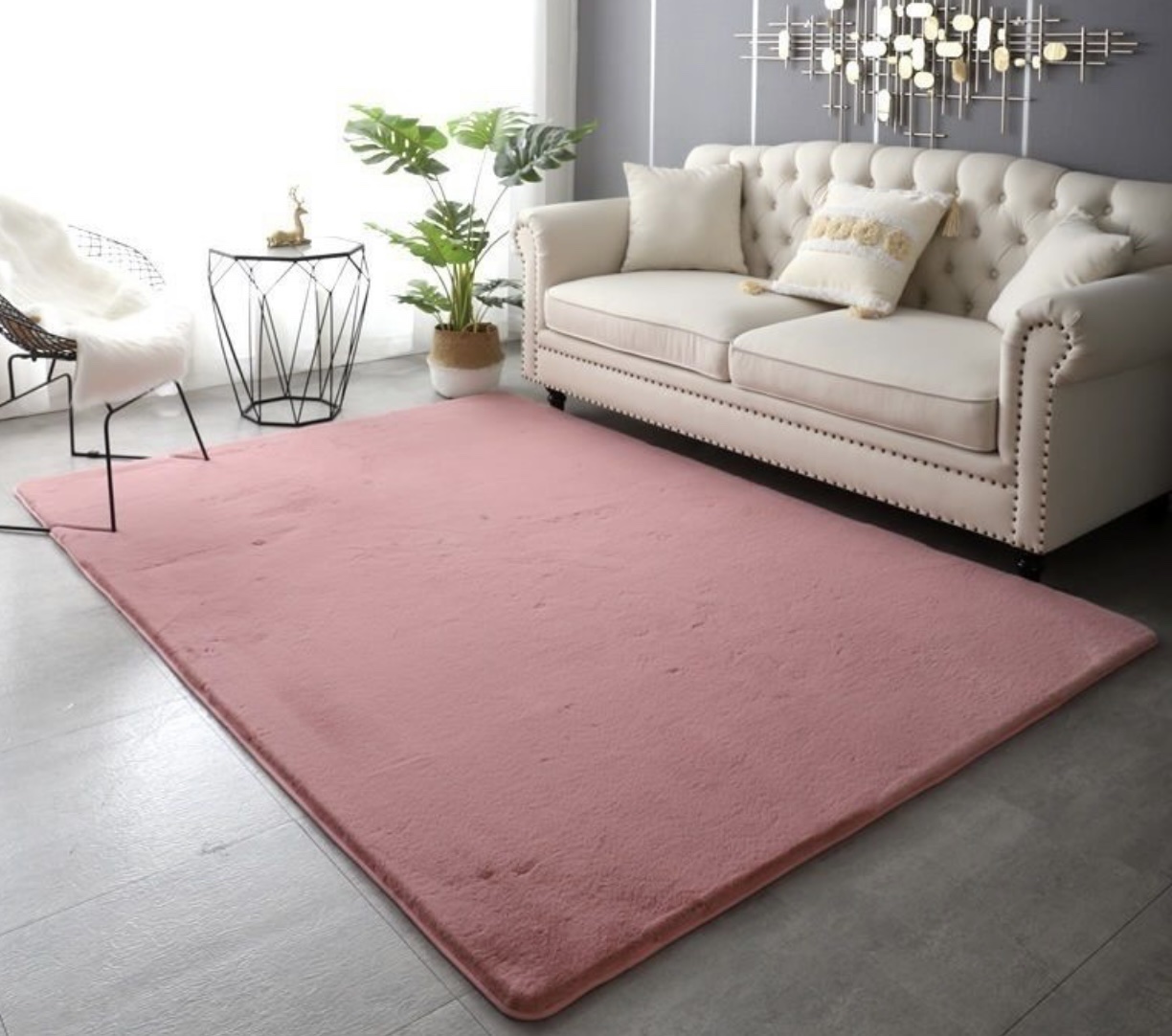 שטיח פרווה ורוד דגם אסף שטיח פרווה ורוד דגם אסף