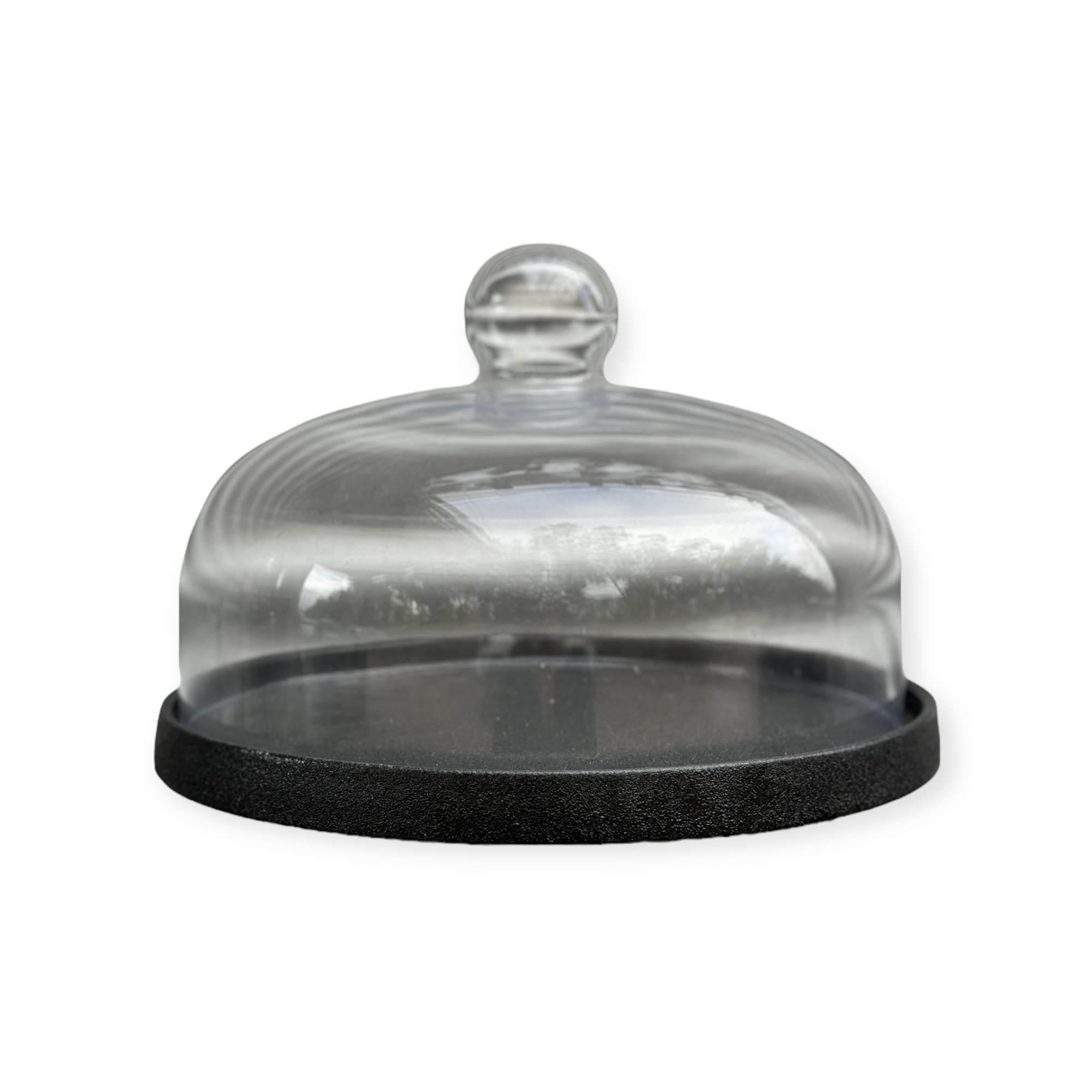 כלי עוגה שחור פעמון זכוכית גדול דגם אליס כלי עוגה שחור פעמון זכוכית גדול דגם אליס