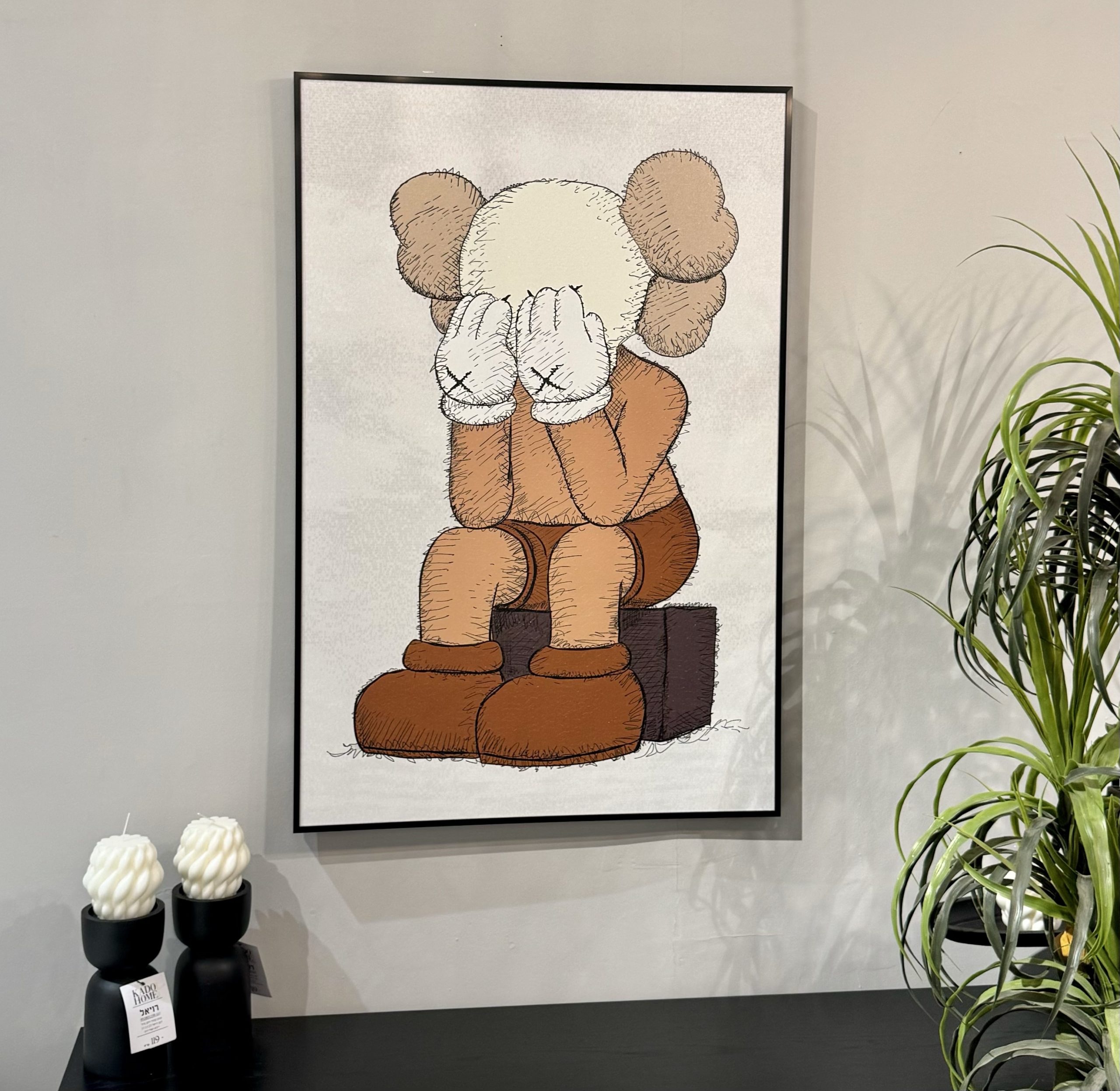 תמונה ציור בובה נורדית מסתירה עיניים דגם איקו תמונה ציור בובה נורדית מסתירה עיניים דגם איקו