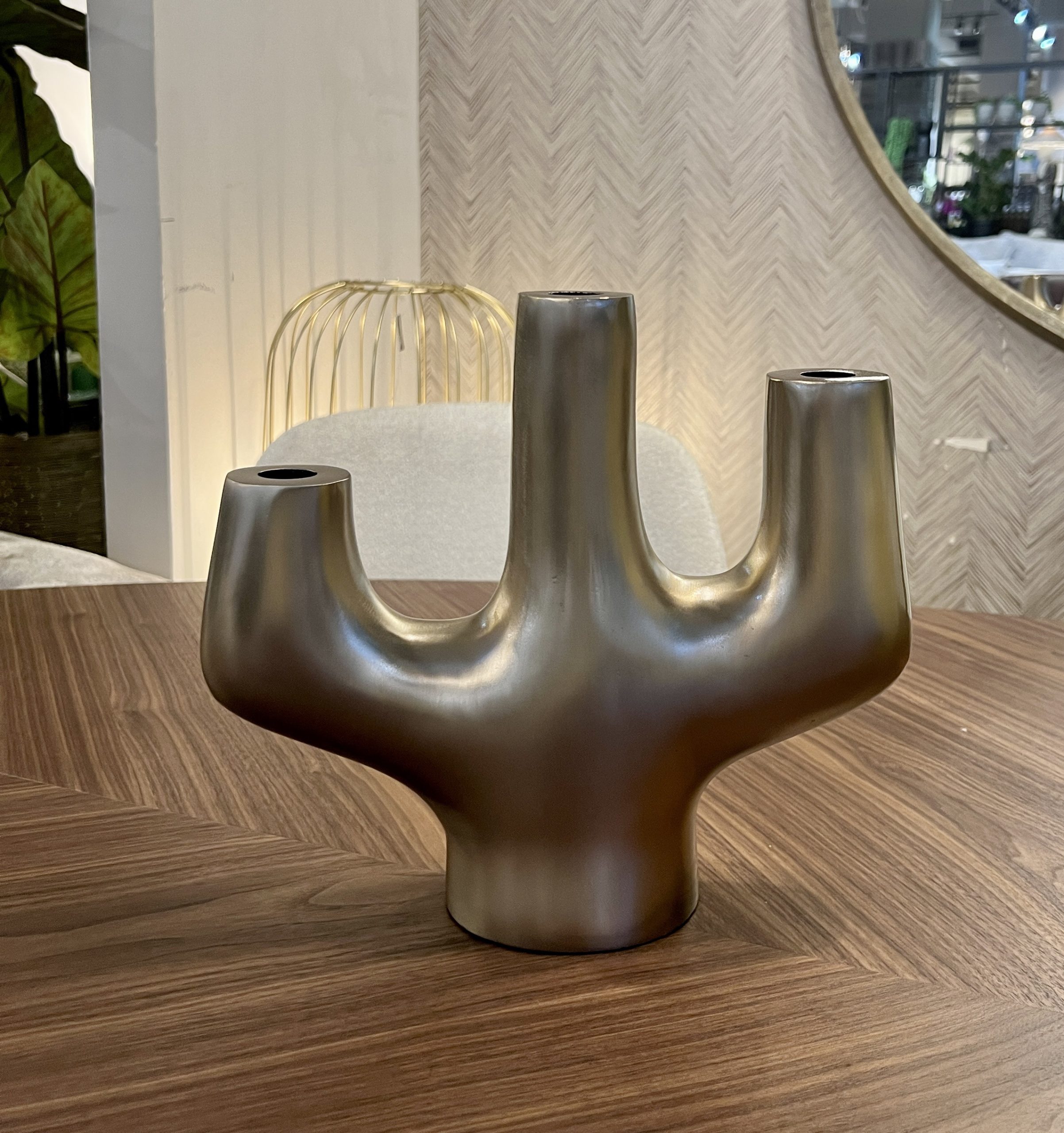 פמוט טוויסט 3 קנים גולד פמוט טוויסט 3 קנים גולד