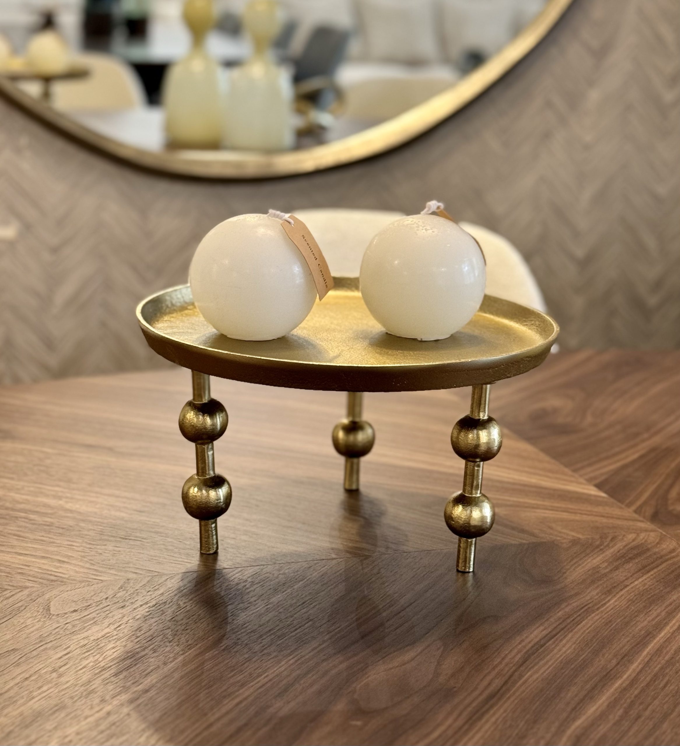 מגש זהב רגלי כדורים דגם ראבי