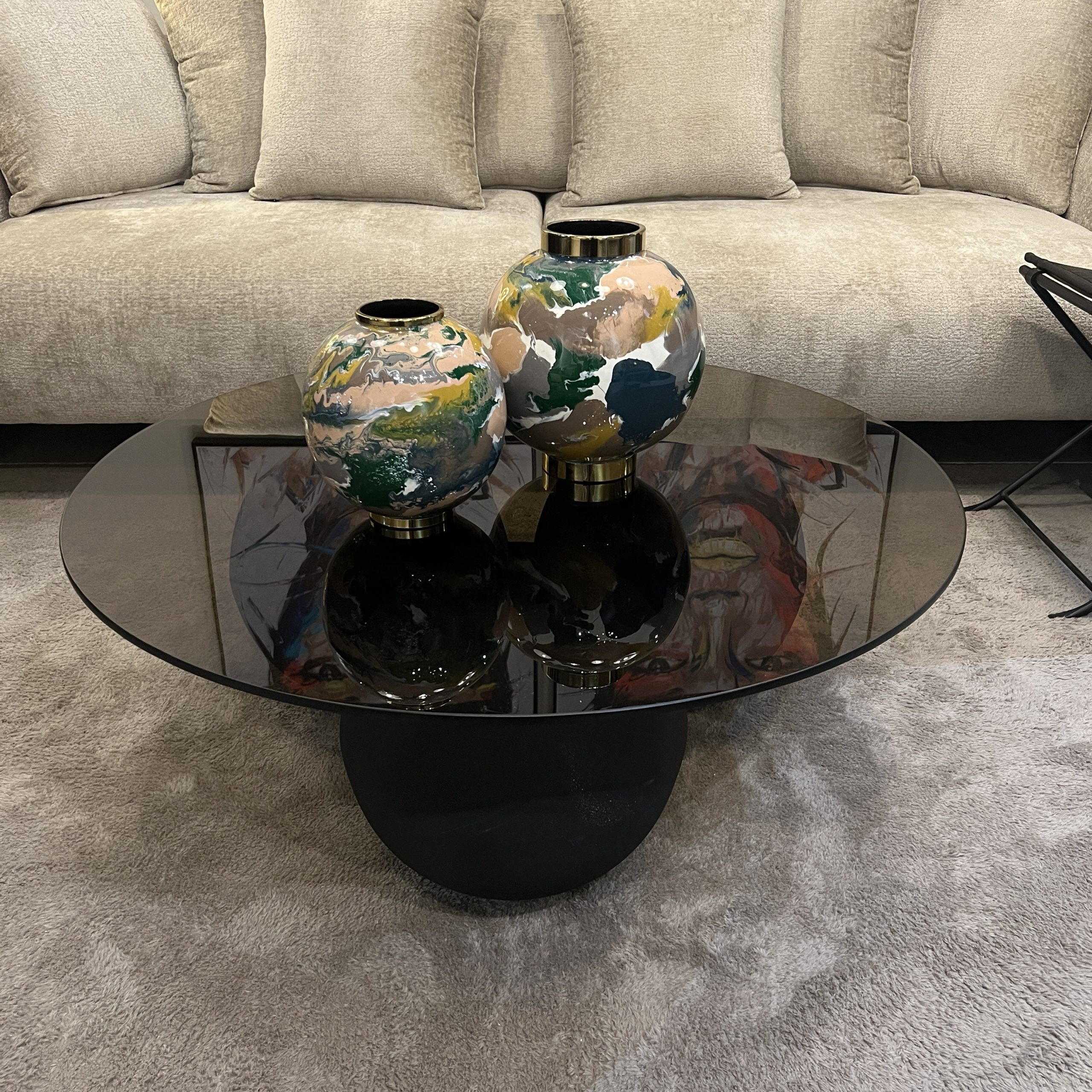 כד עגול מתכת צבעוני דגם ראבי כד עגול מתכת צבעוני דגם ראבי