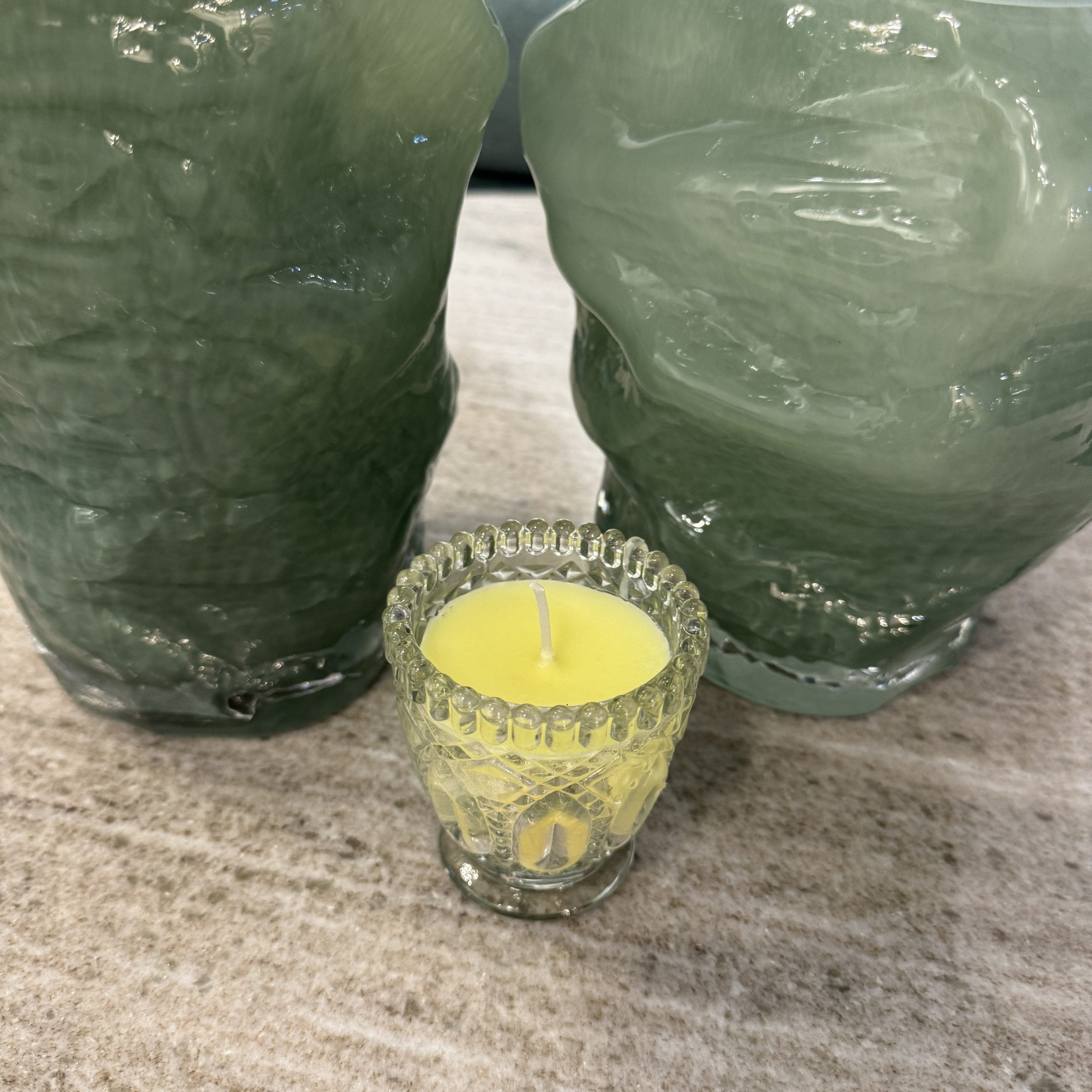 נר בכלי זכוכית עגול photo number 5