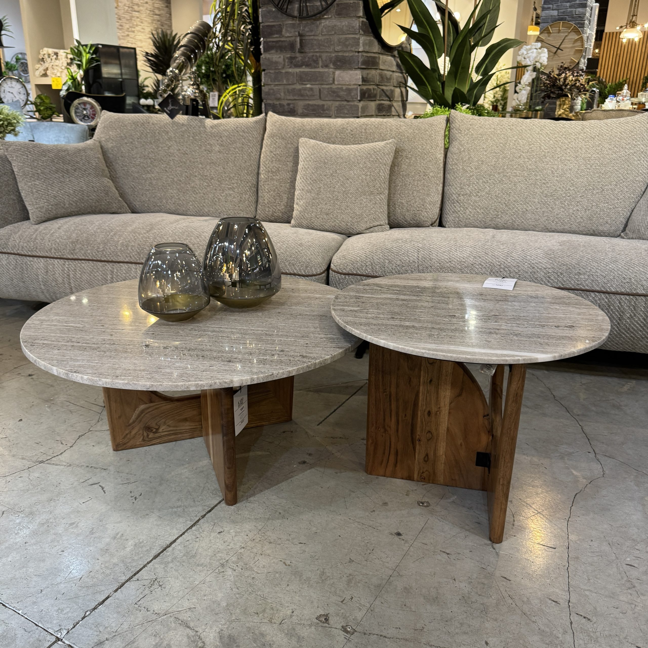 שולחן סלון לינה בז בסיס עץ דגם ראבי שולחן סלון לינה בז בסיס עץ דגם ראבי