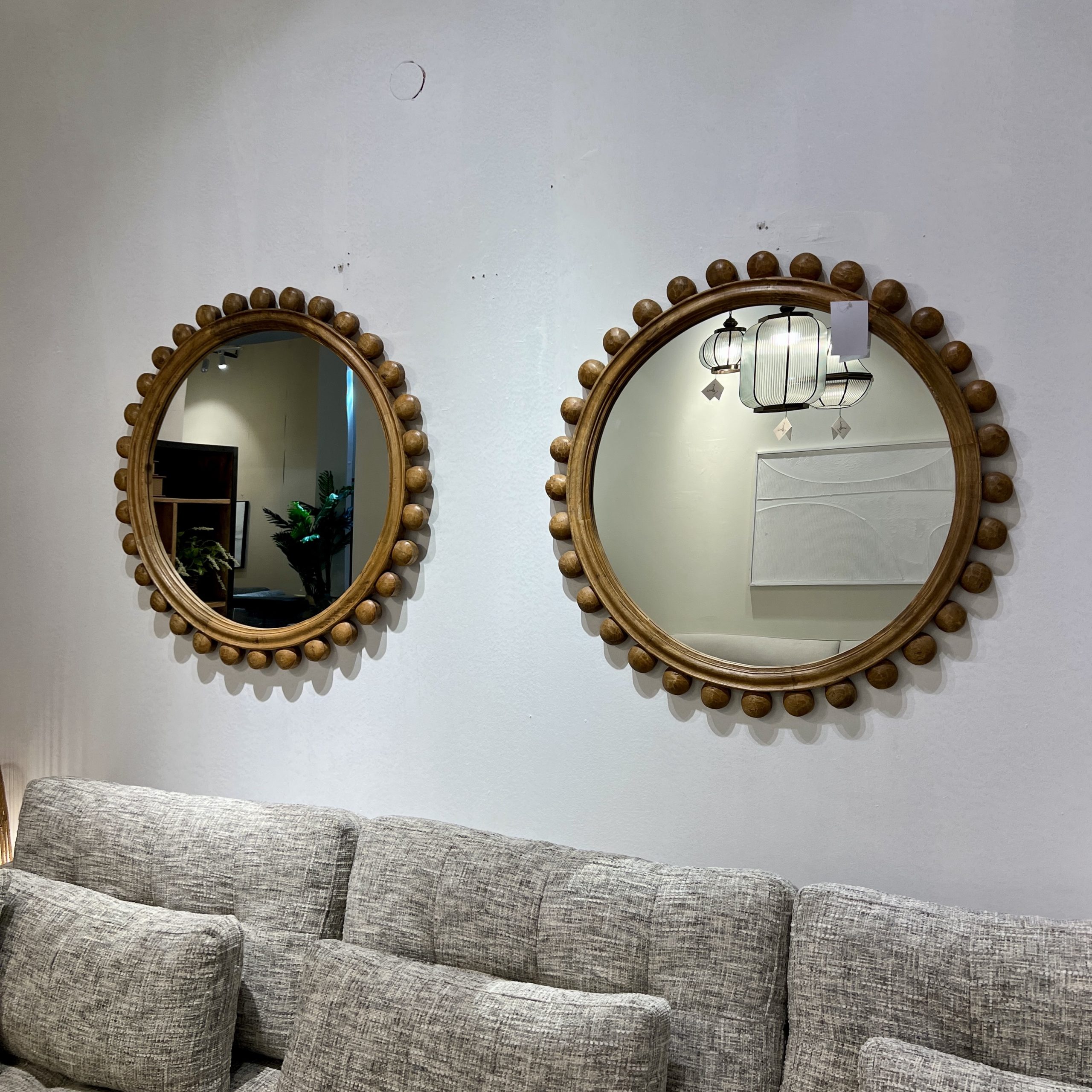 מראה עגולה עץ טבעי דגם שירוג מראה עגולה עץ טבעי דגם שירוג