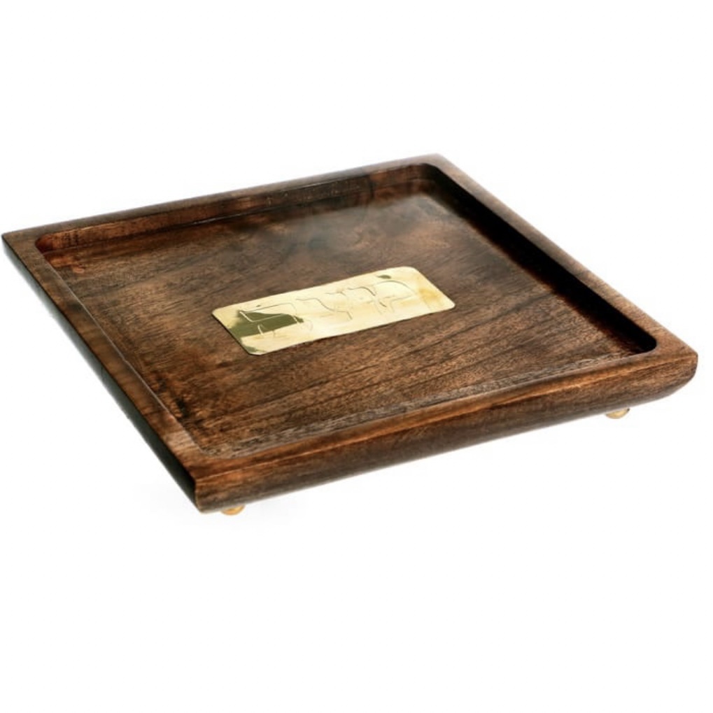 מגש מצה עץ מרובע מגש מצה עץ מרובע