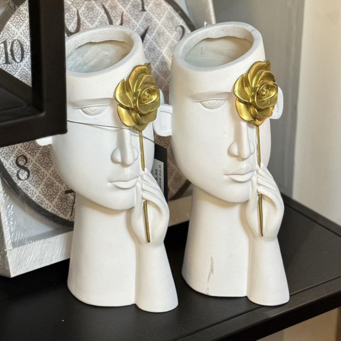 כד פנים לבן ורד זהב כד פנים לבן ורד זהב