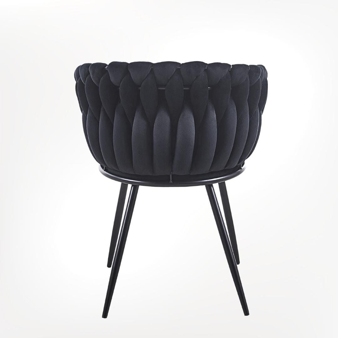 כיסא מעוצב יוקרתי שחור דגם מורין photo number 5 כיסא יוקרתי