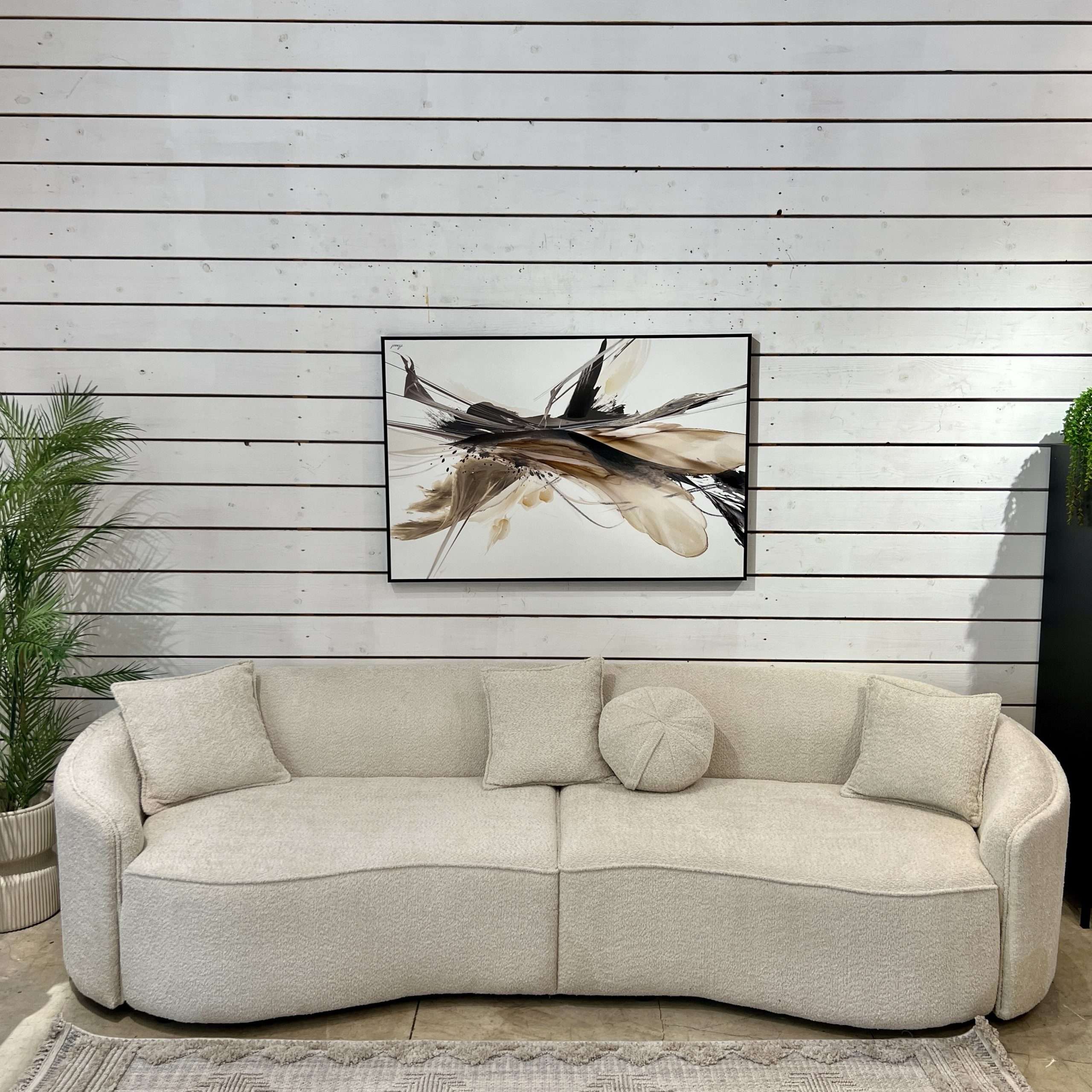 ספה מודרנית מעוגלת דגם דפנה ספה מודרנית מעוגלת דגם דפנה