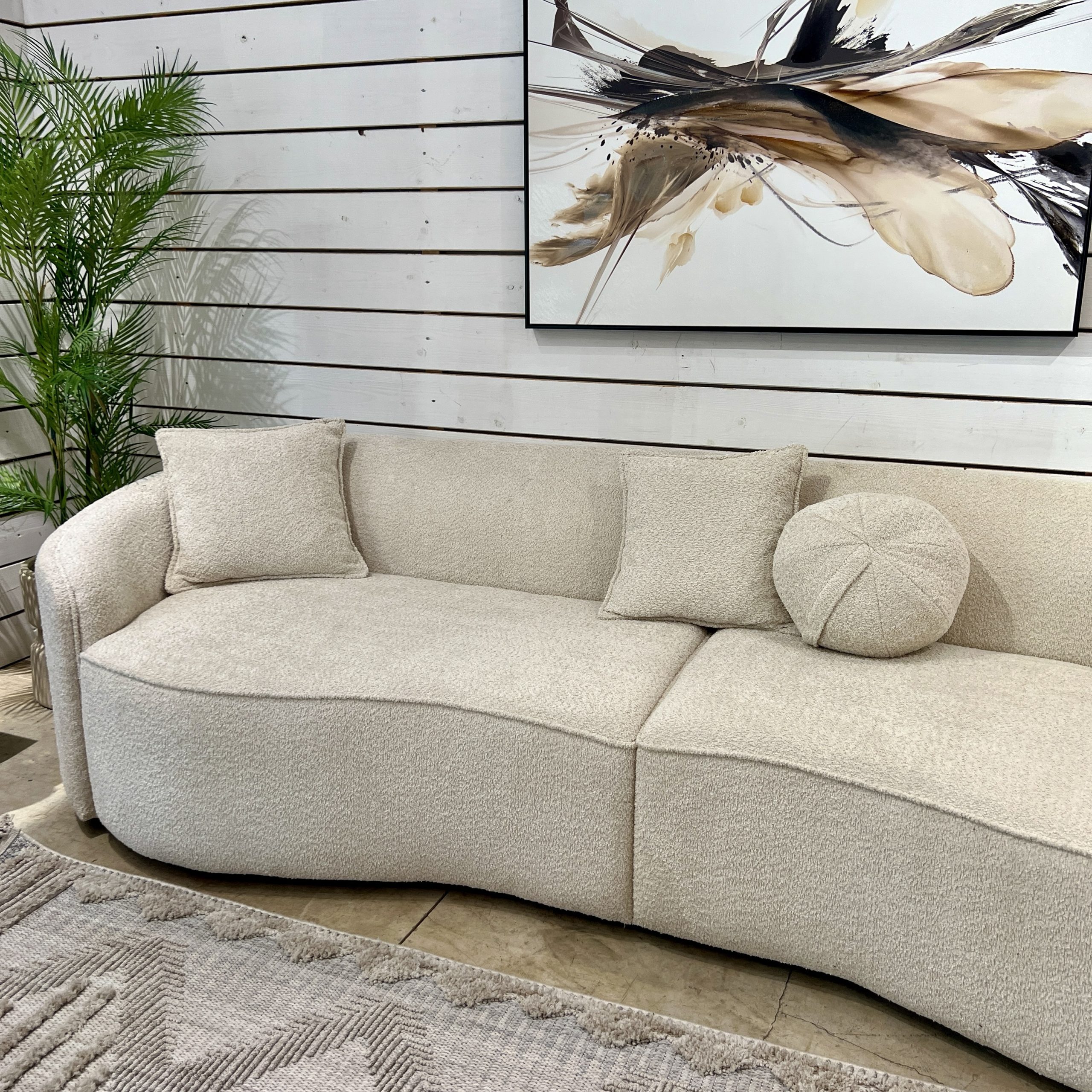 ספה מודרנית מעוגלת דגם דפנה ספה מודרנית מעוגלת דגם דפנה