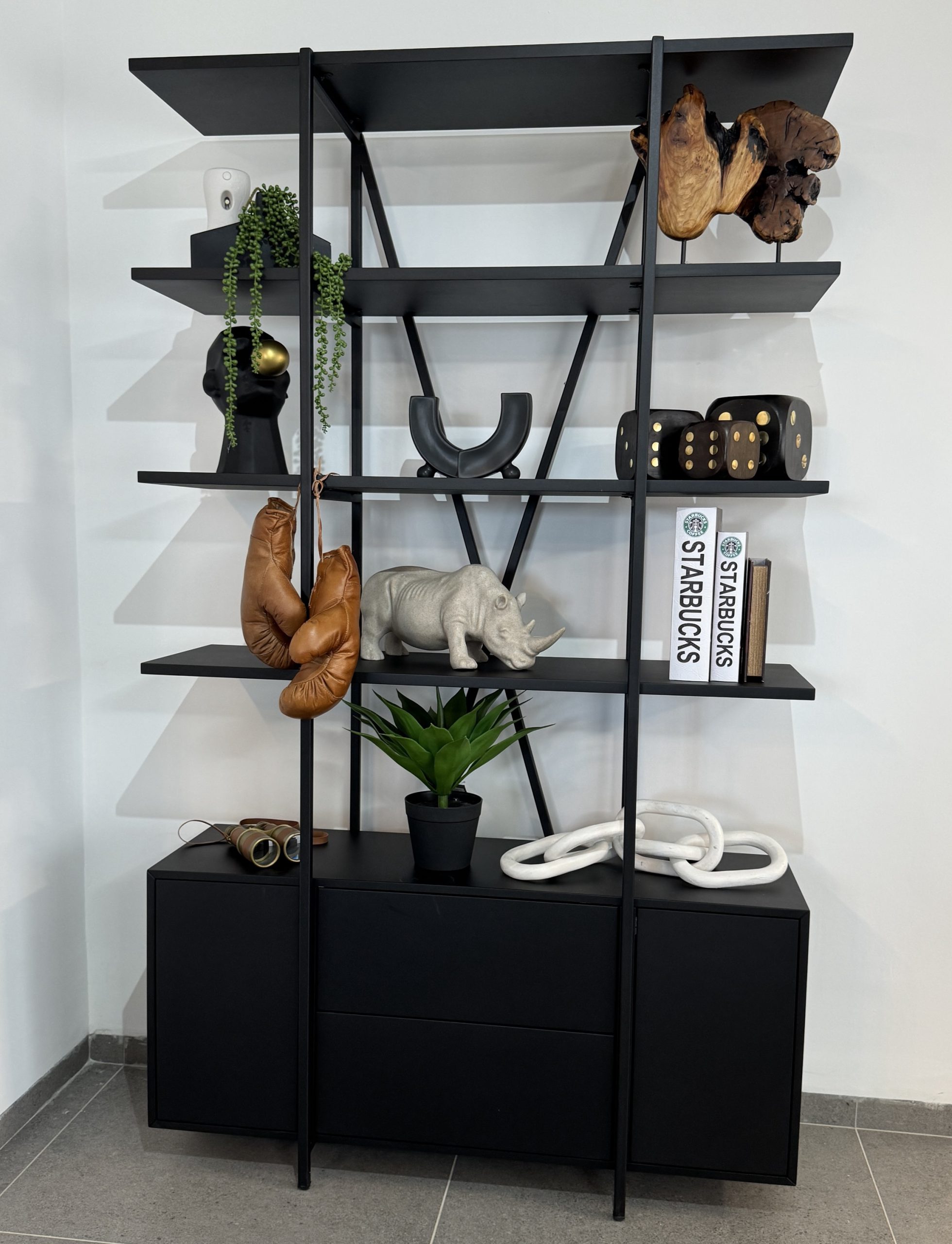 יחידת מדפים דגם בלאק יחידת מדפים דגם בלאק