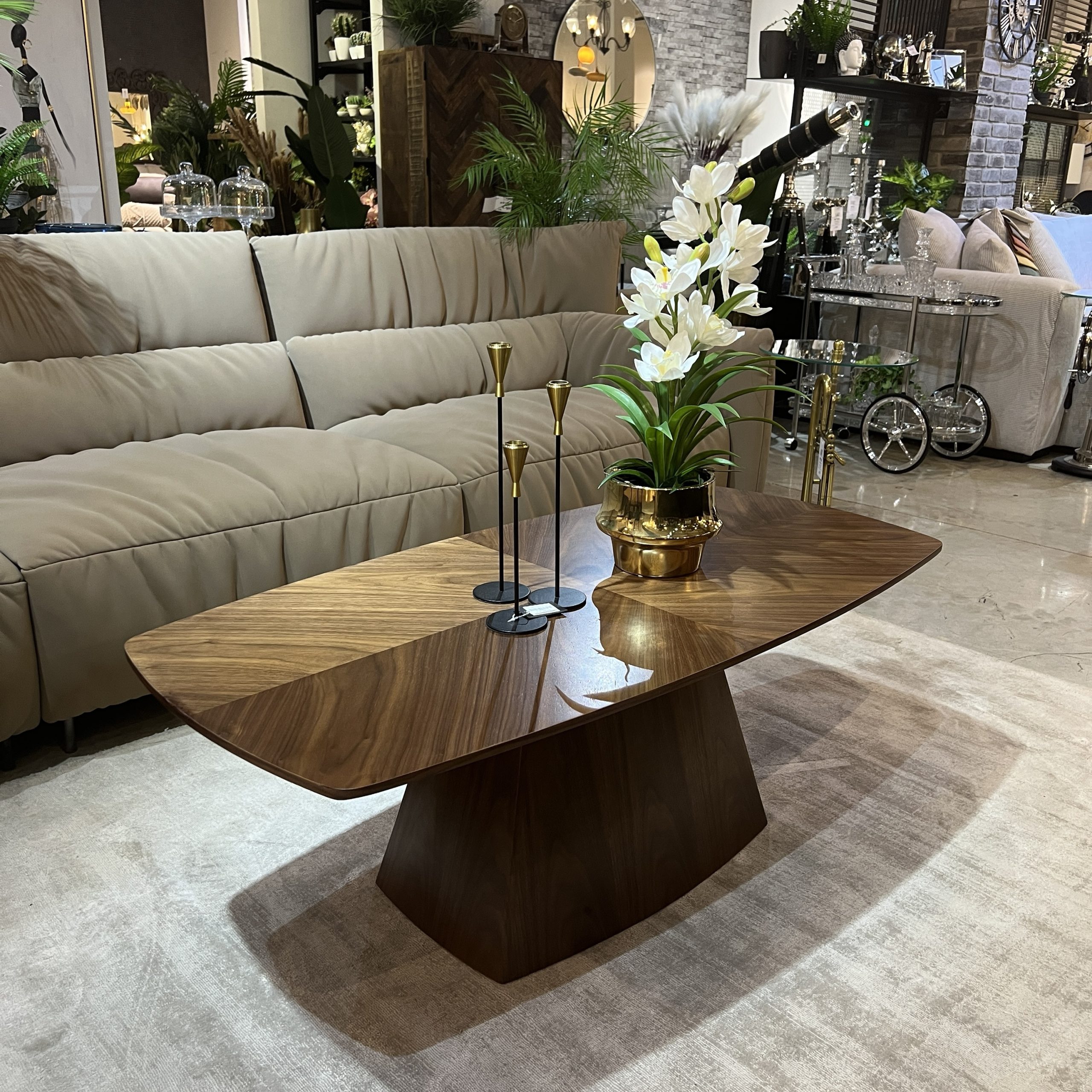 שולחן סלון מלבני דגם ווד קימי אגוז אמריקאי