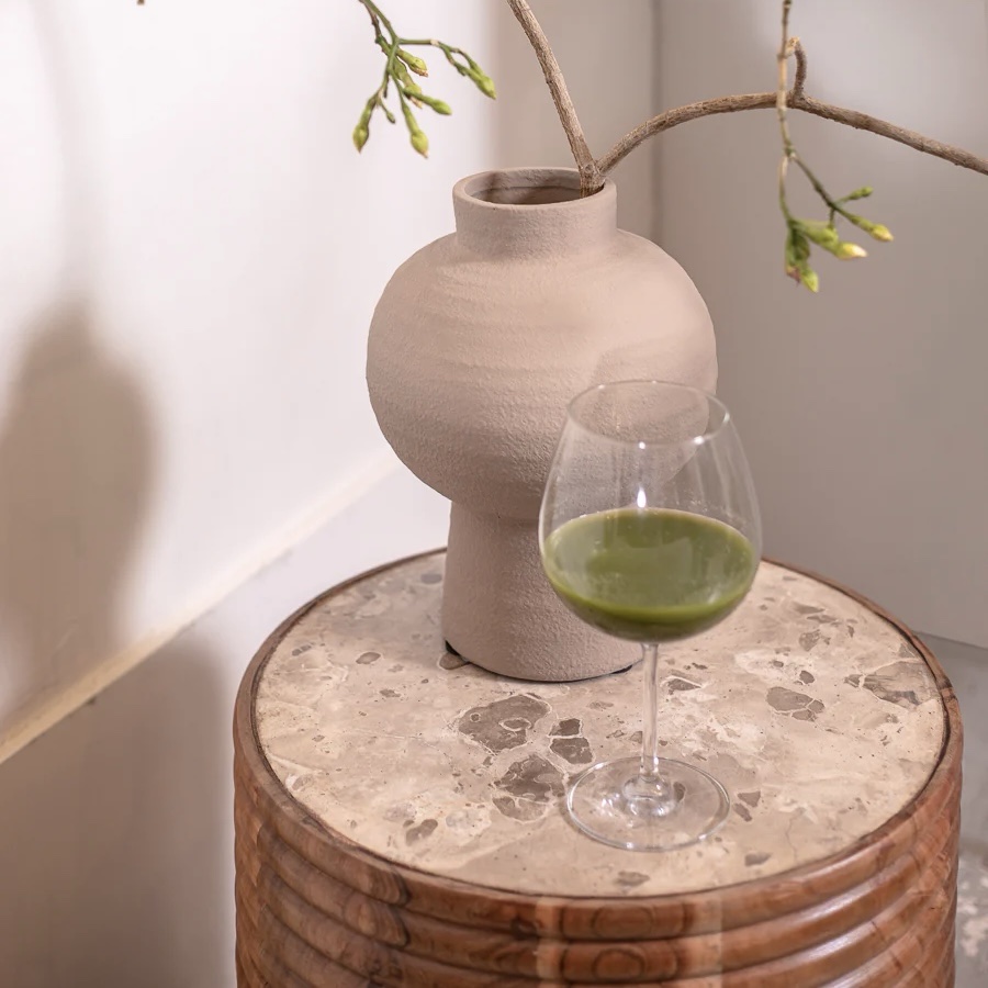 שולחן צד סטול וודי מרבל שולחן צד סטול וודי מרבל