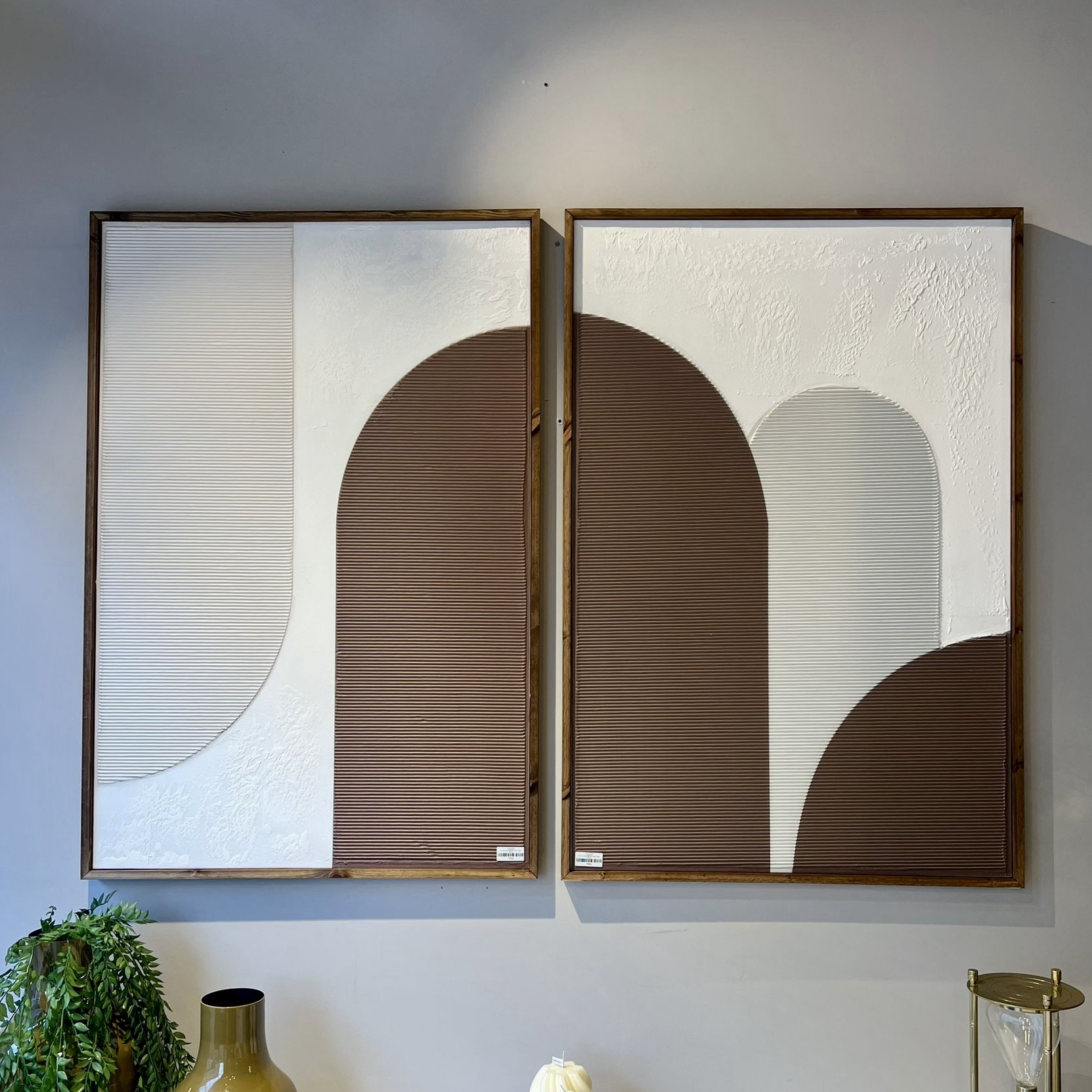 תמונה מעוצבת גוונים חומים עבודת יד בשילוב מסגרת תמונה מעוצבת גוונים חומים עבודת יד בשילוב מסגרת